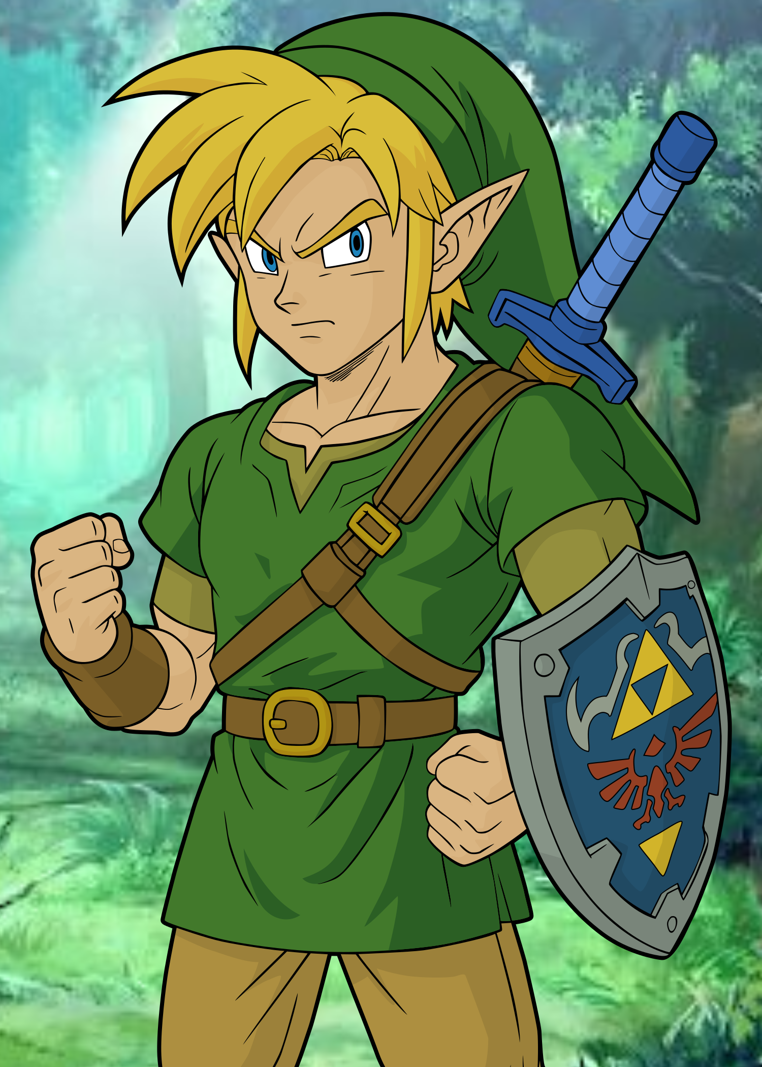 Dragon Ball x Link Art Print