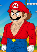 Dragon Ball x Mario Art Print