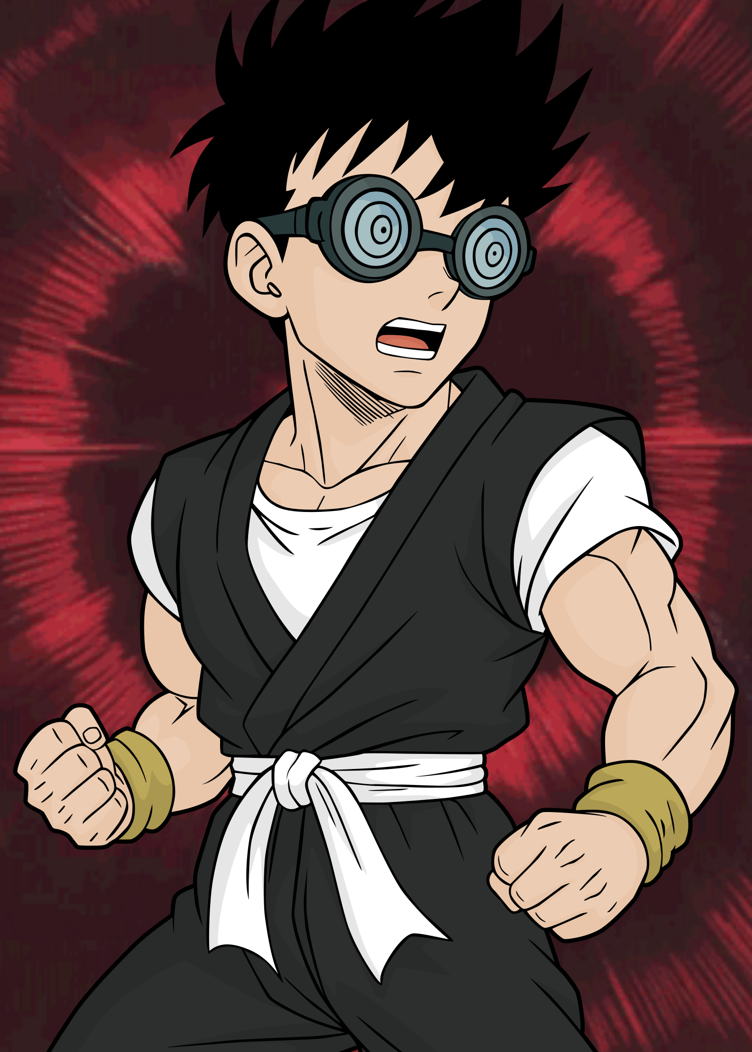 Dragon Ball x Okarun Art Print