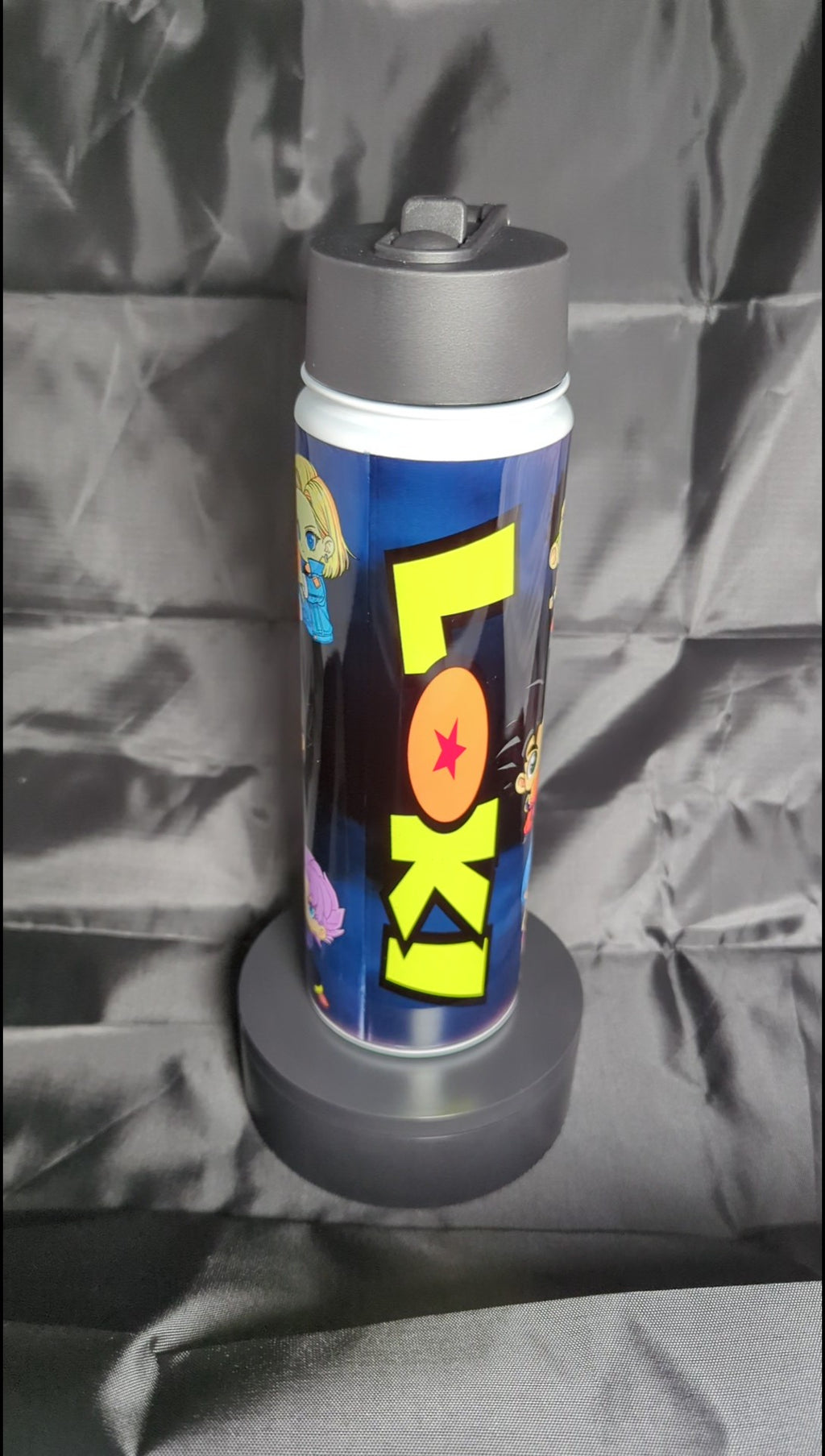 22 Oz customizable water bottle inspired by Dragon Ball