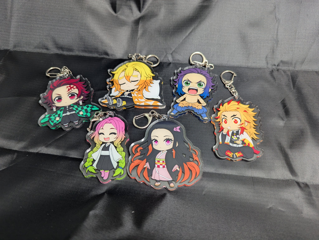 Chibi Demon Slayer Inspired Keychains