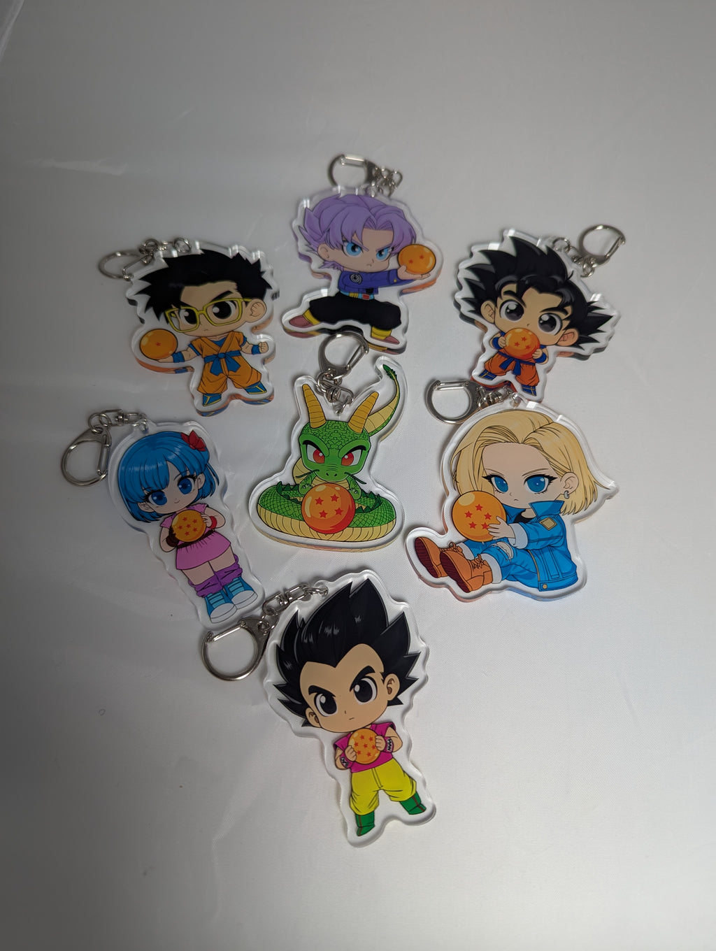 Chibi Dragon Ball Inspired Keychains