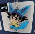 Chibi Pokemon x Dragon Ball Inspired Keychains
