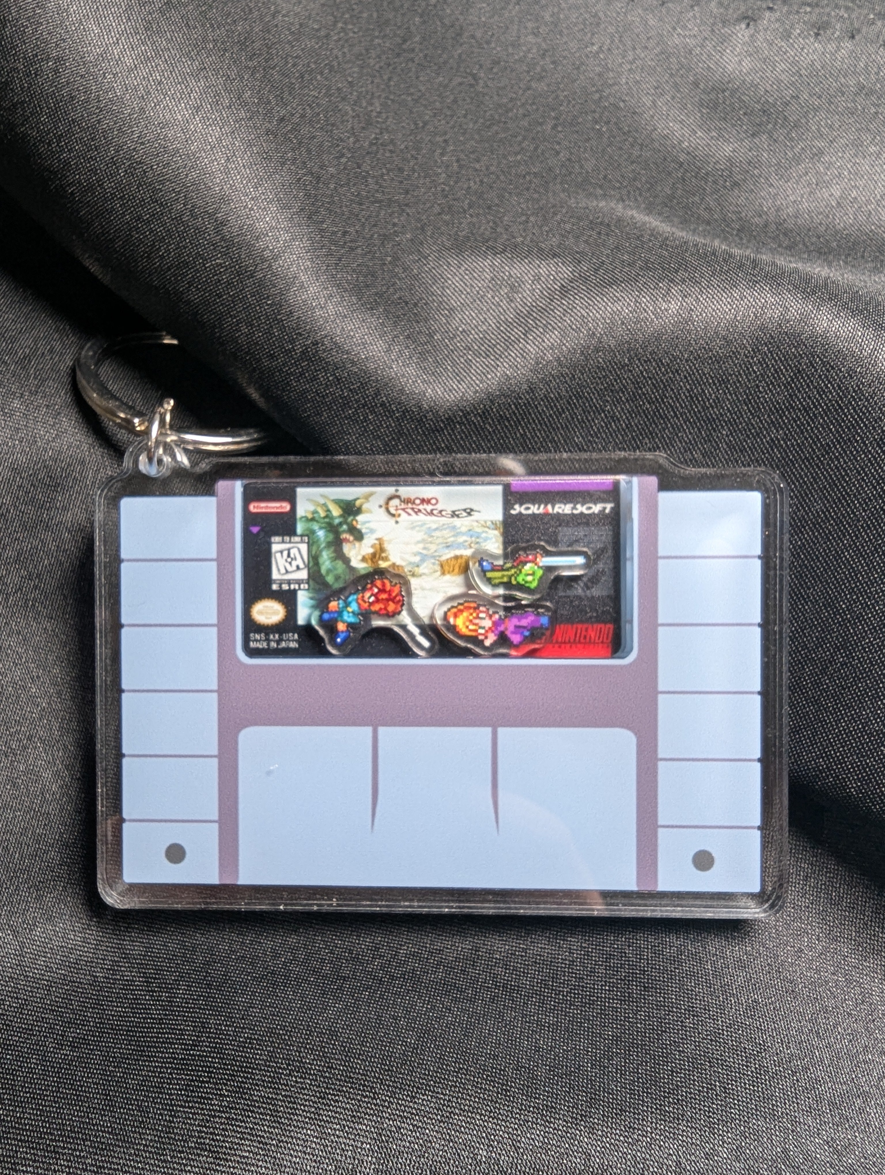 Nintendo SNES Chrono Trigger Inspired Shaker Keychain