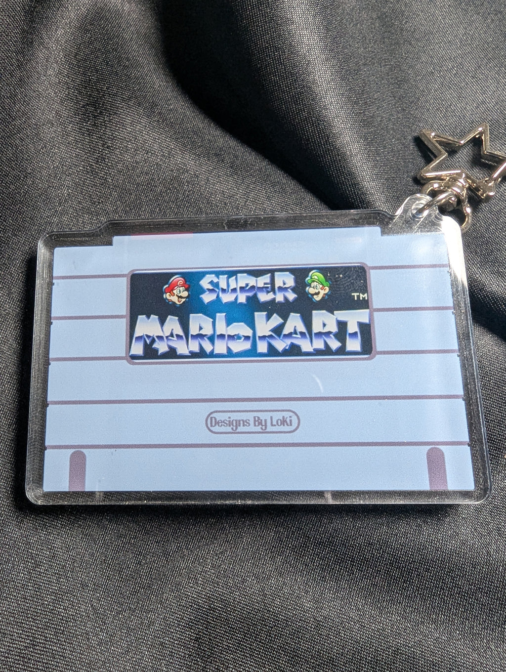 Nintendo SNES MarioKart Inspired Shaker Keychain
