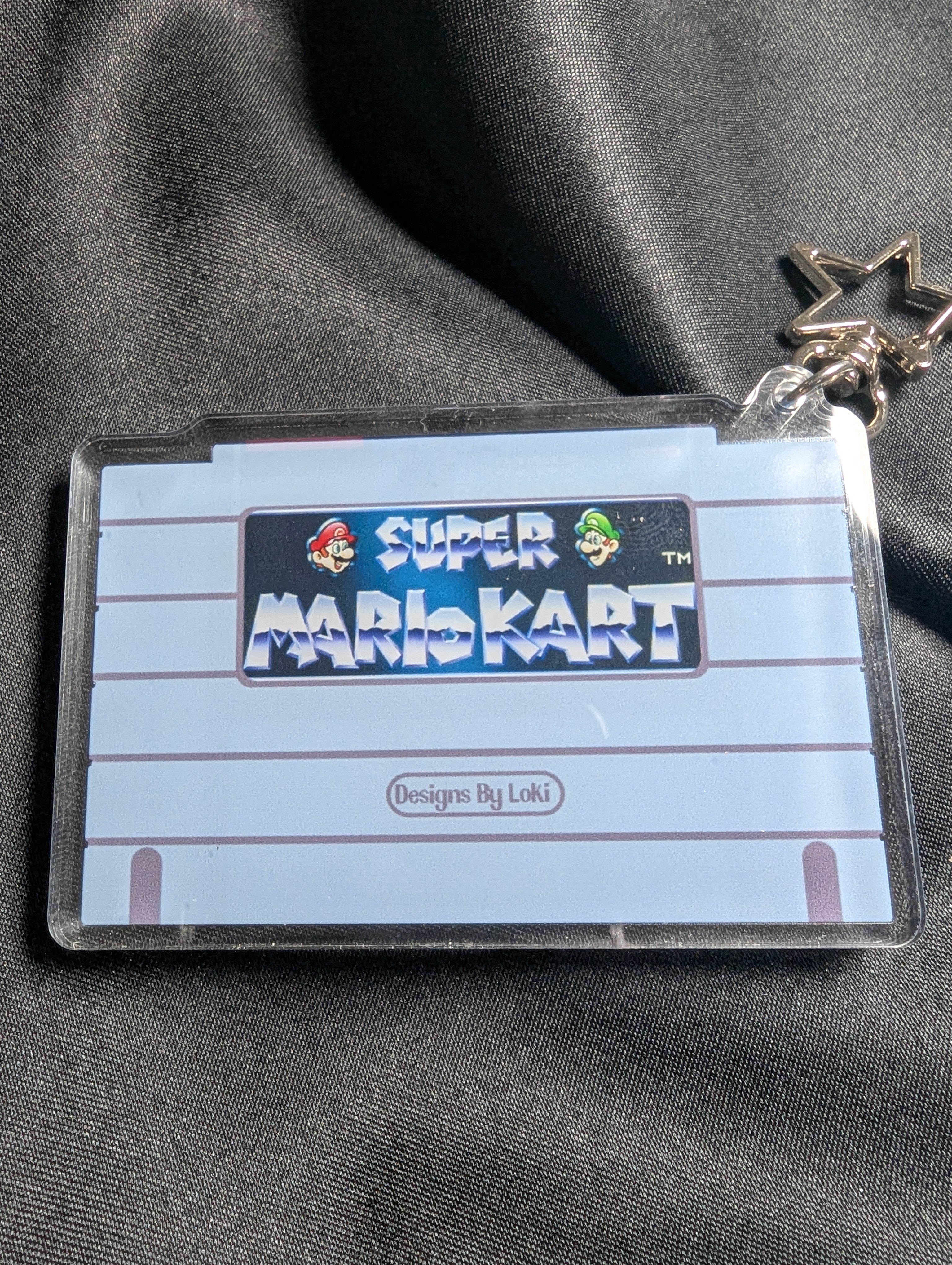 Nintendo SNES MarioKart Inspired Shaker Keychain