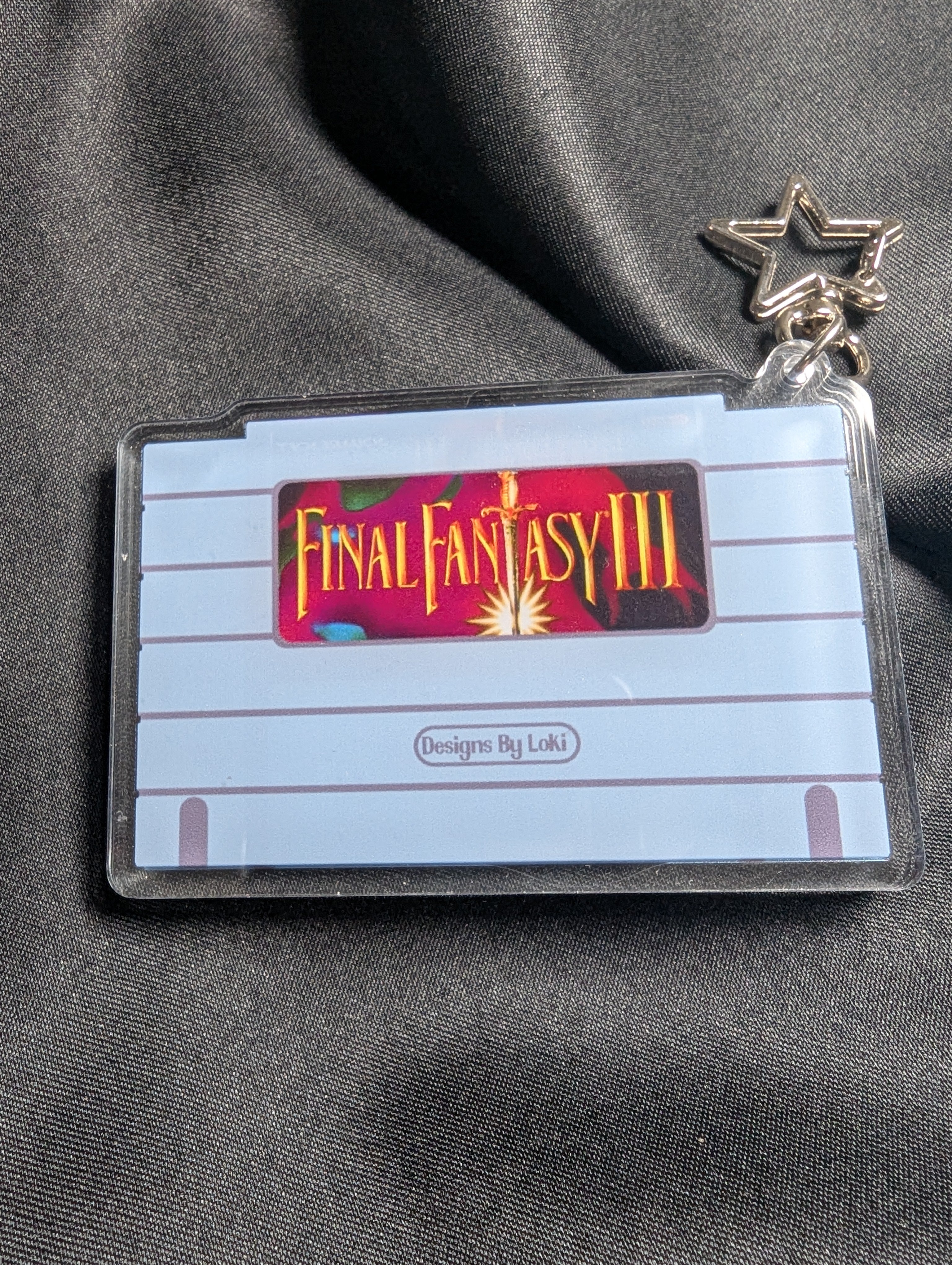 Nintendo SNES Final Fantasy III/VI Inspired Shaker Keychain