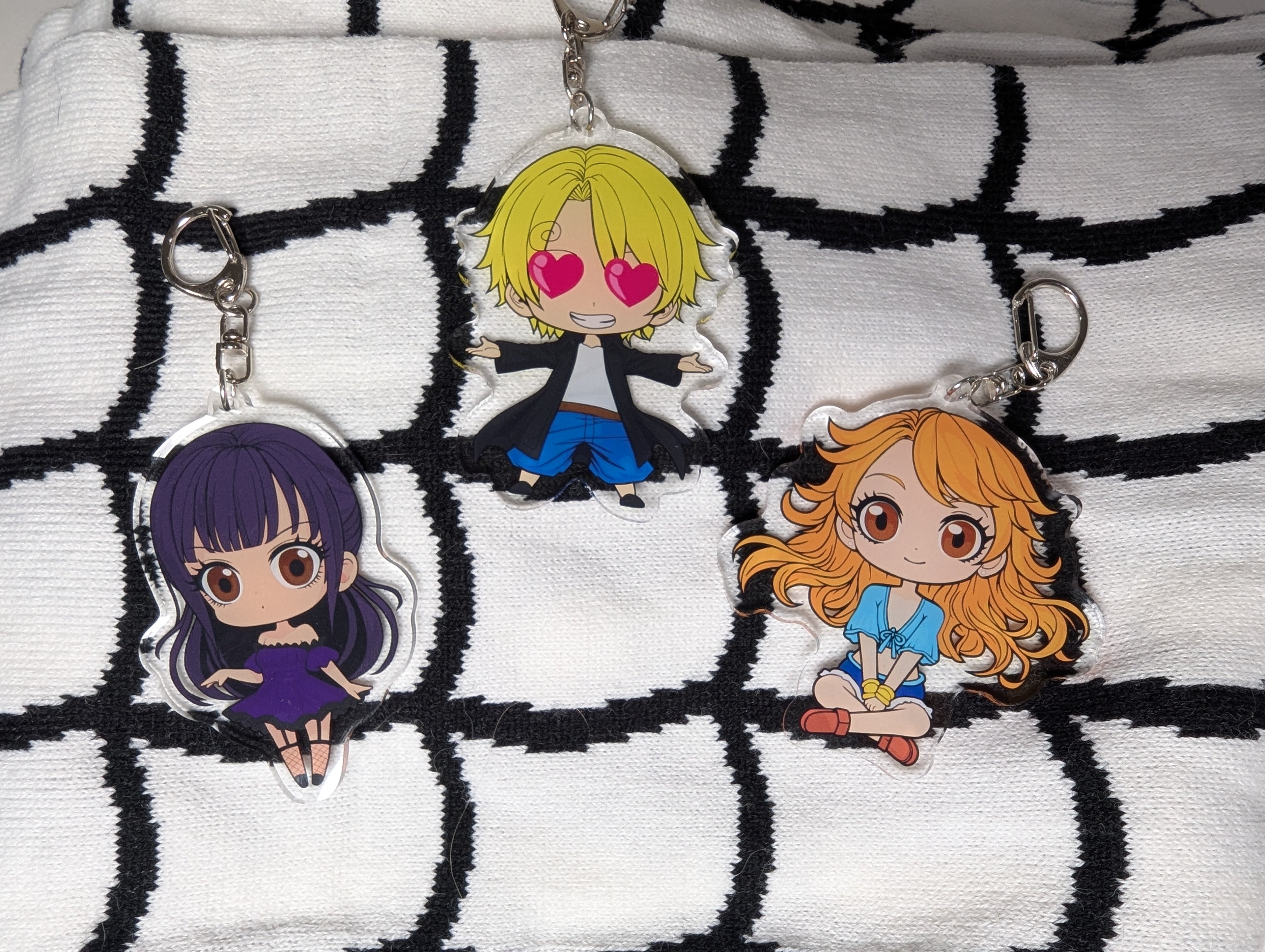 Chibi One Piece Inspired Keychains