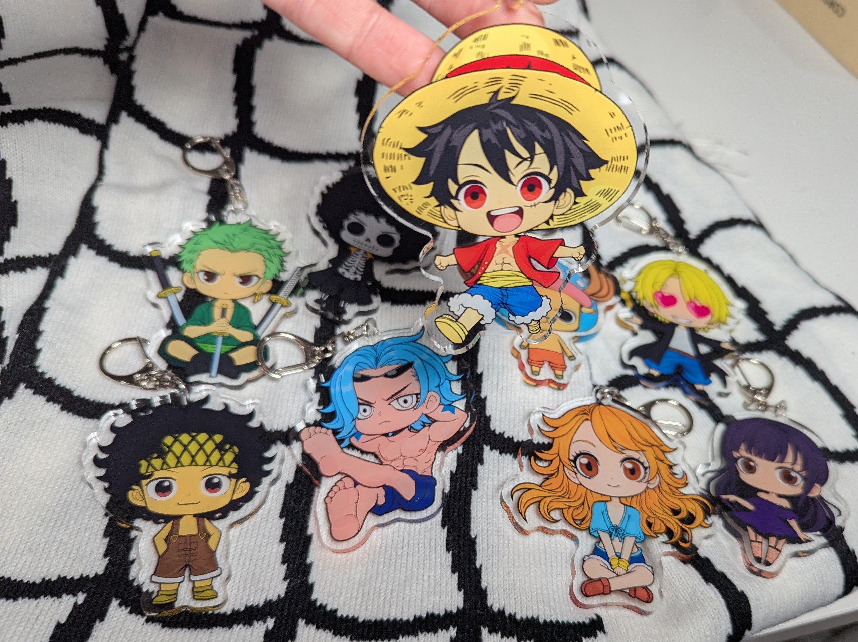 Chibi One Piece Inspired Keychains