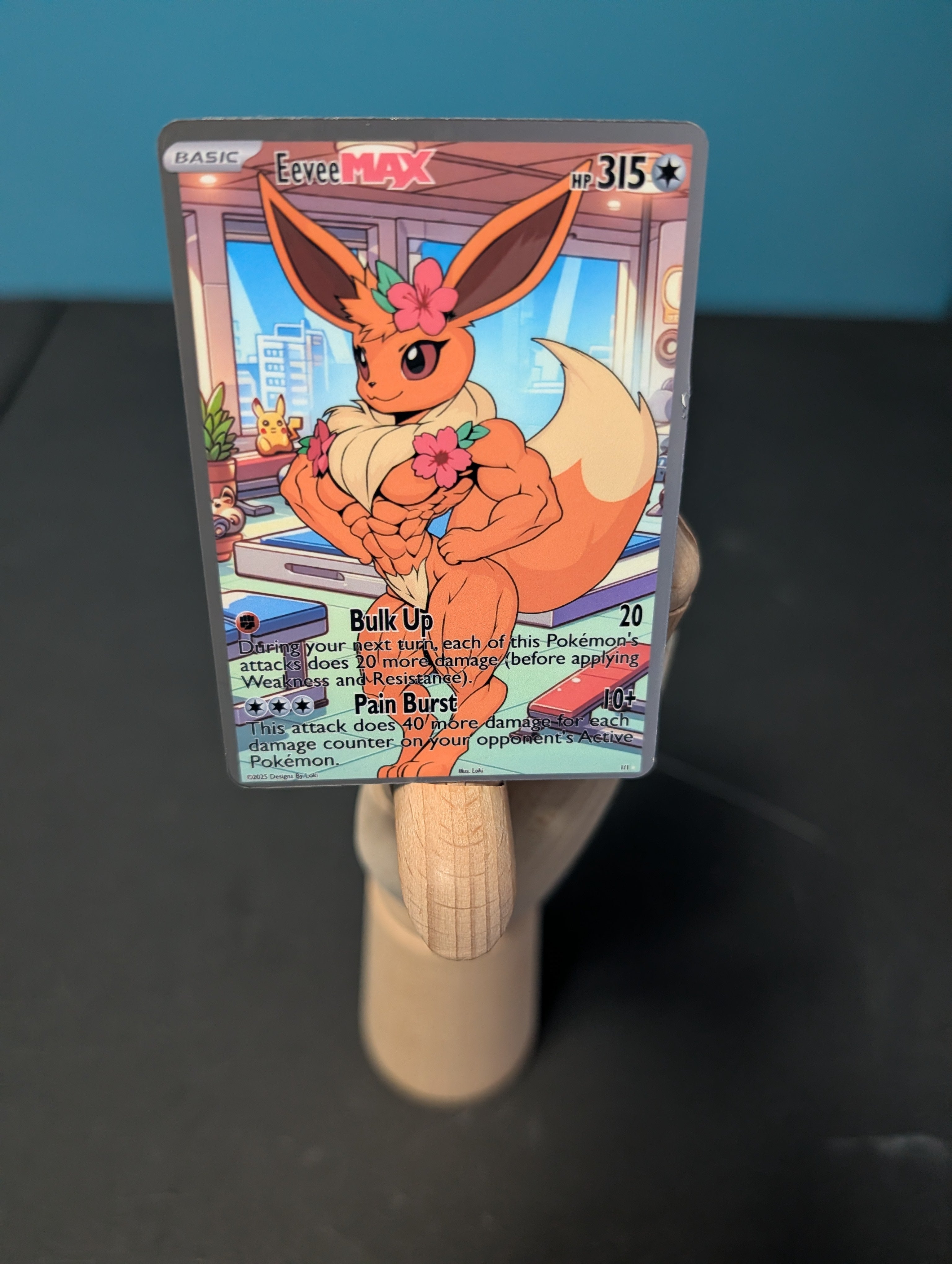 Body Builder Pokemon inspired Orica Cards