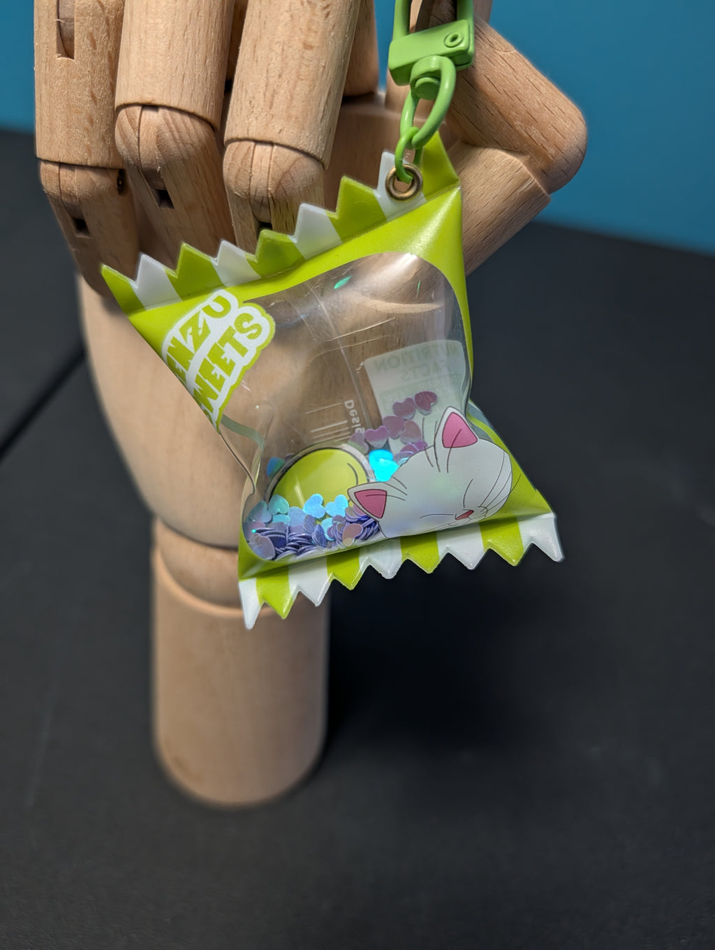 Candy Bag shaker keychain inspired by Dragon Ball