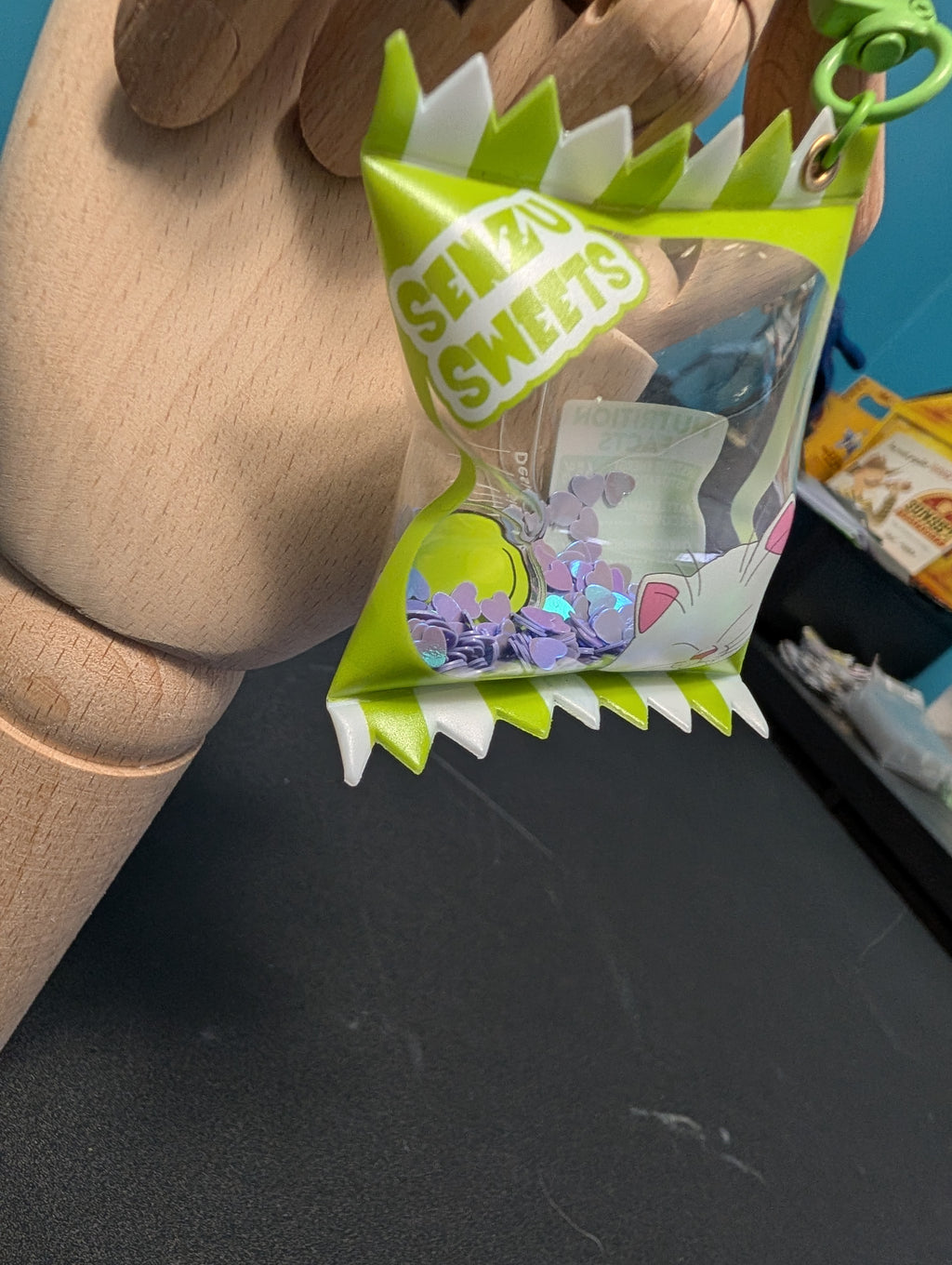 Candy Bag shaker keychain inspired by Dragon Ball