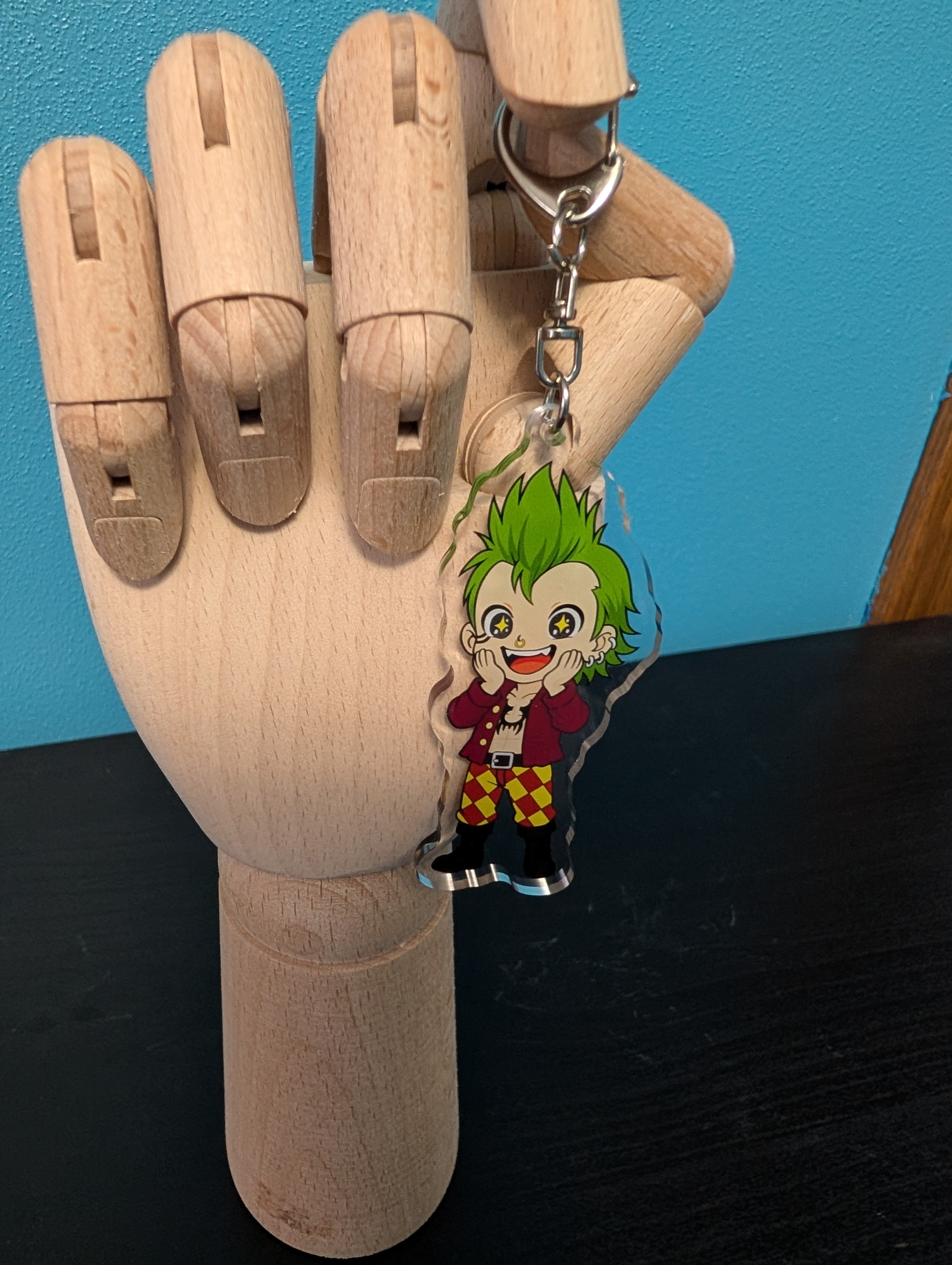 Chibi One Piece Inspired Bartolomeo Keychain