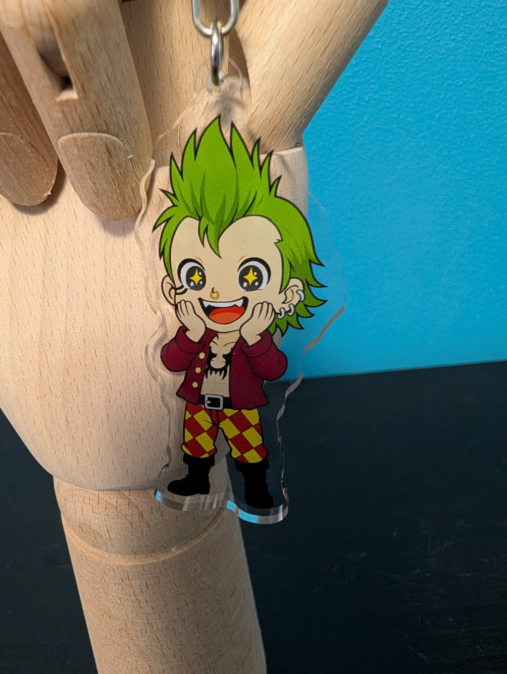 Chibi One Piece Inspired Bartolomeo Keychain
