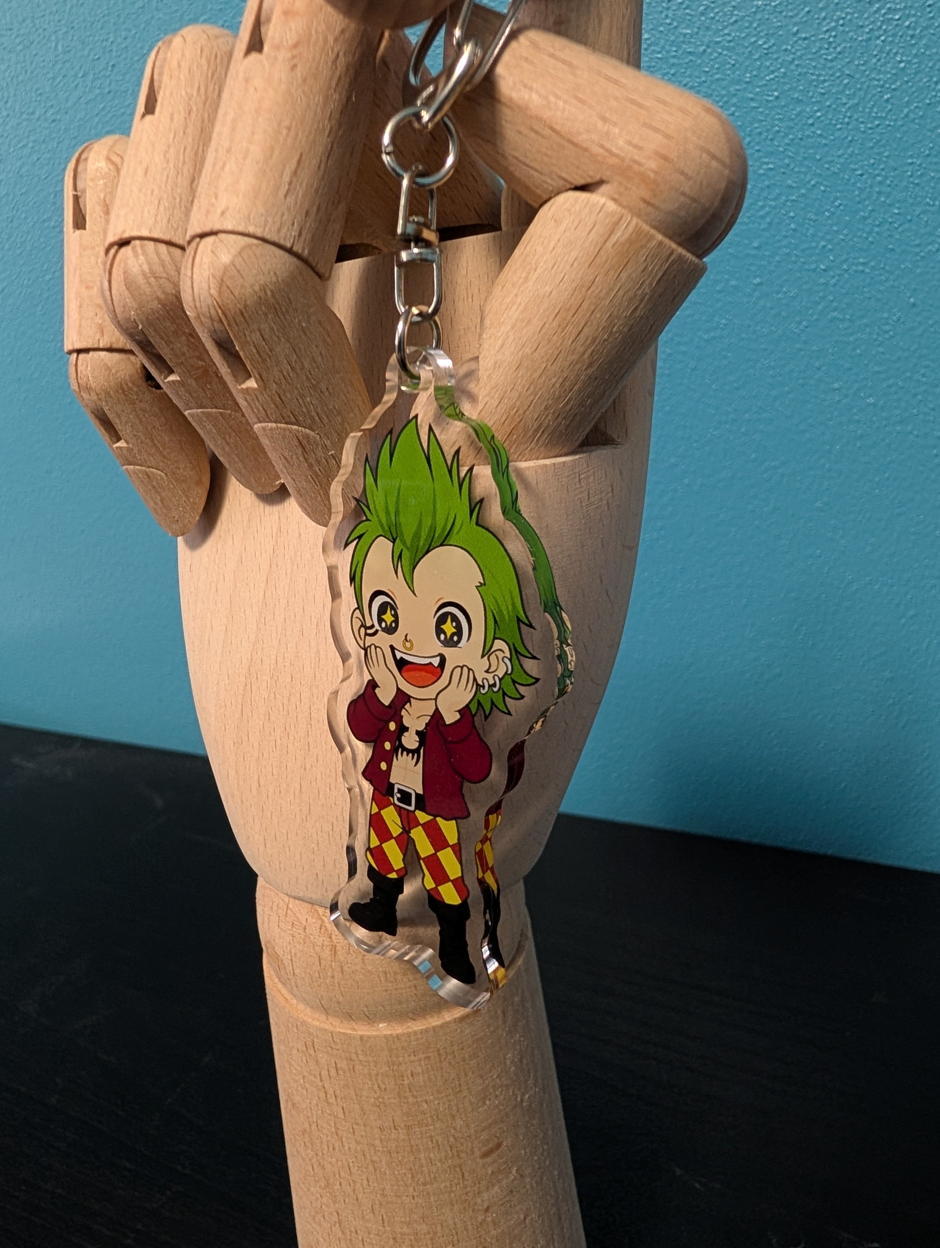 Chibi One Piece Inspired Bartolomeo Keychain