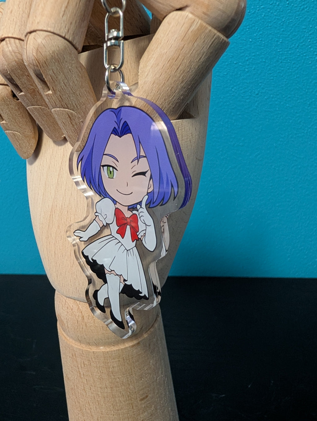 Chibi James Keychain inspired by Pokemon