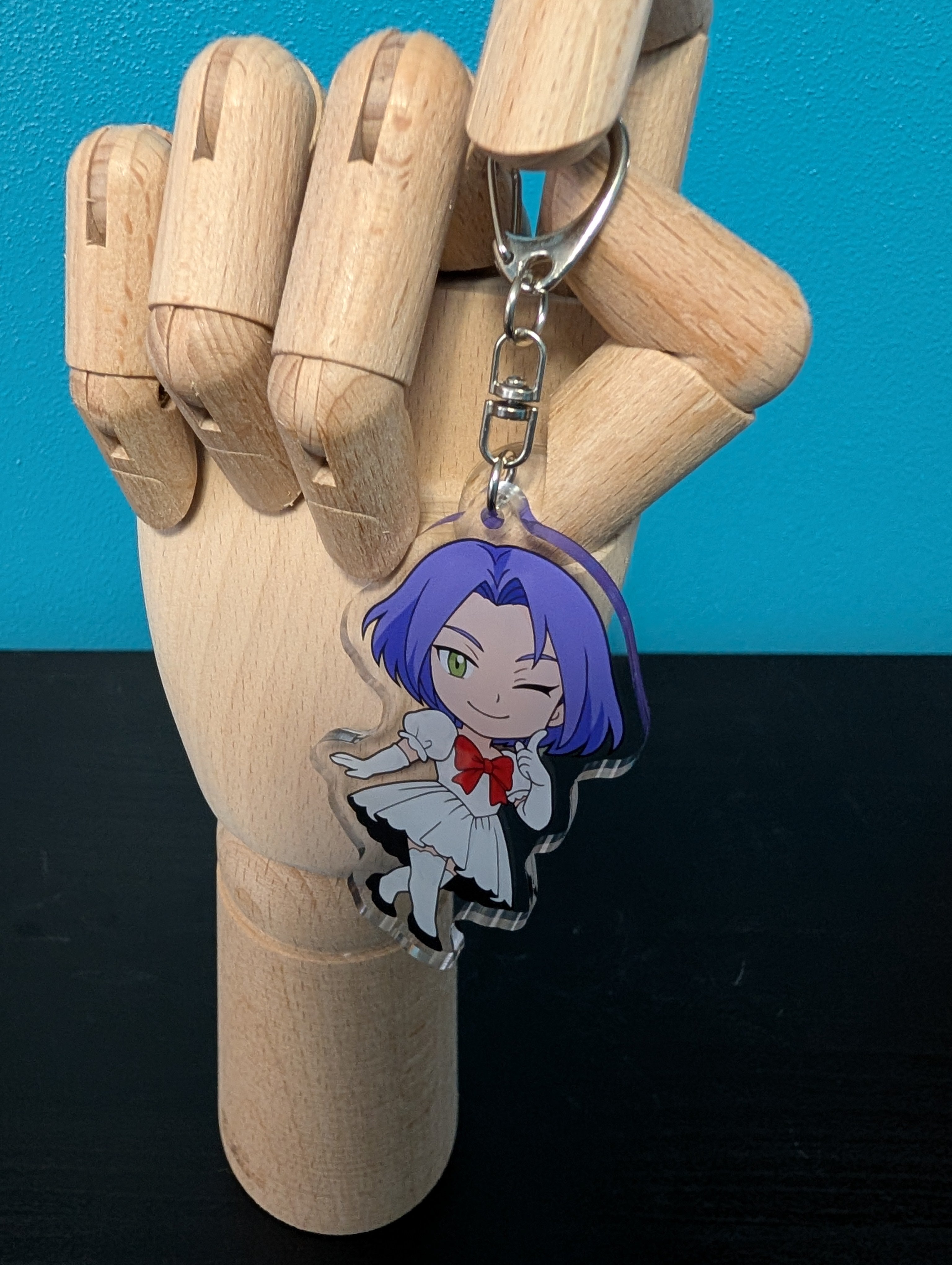 Chibi James Keychain inspired by Pokemon