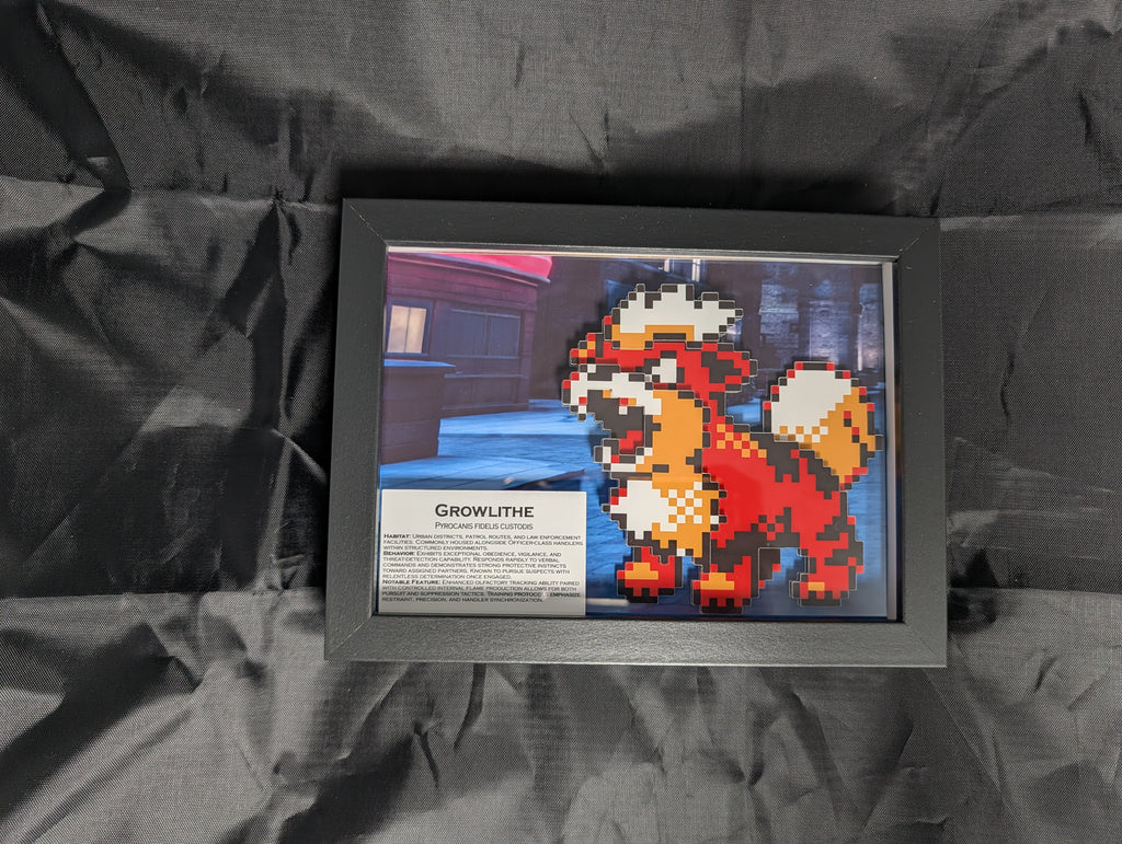 Growlithe 5x7 Pixel Preservation
