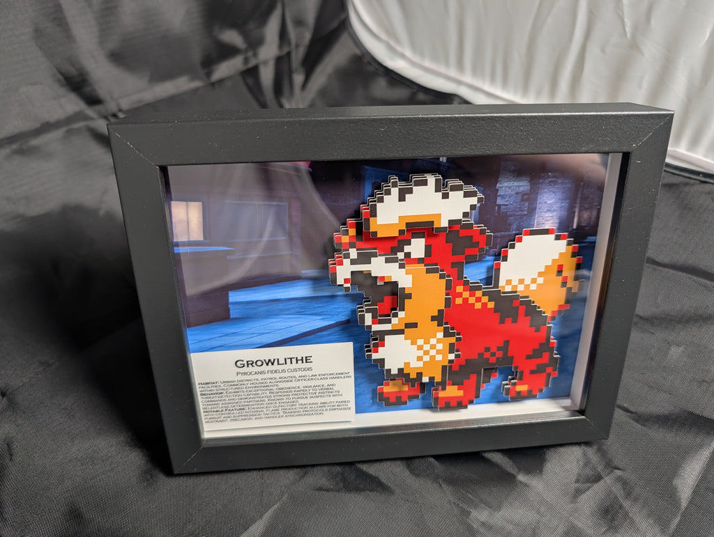 Growlithe 5x7 Pixel Preservation