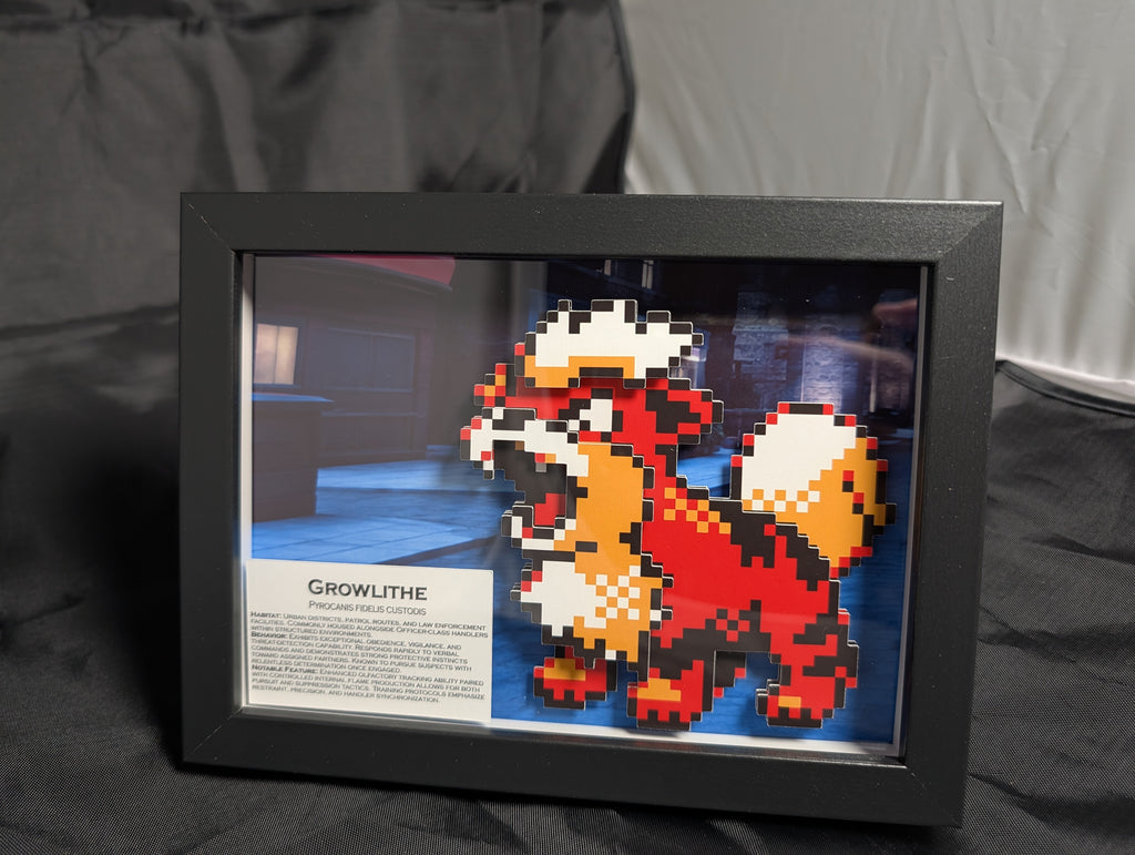 Growlithe 5x7 Pixel Preservation