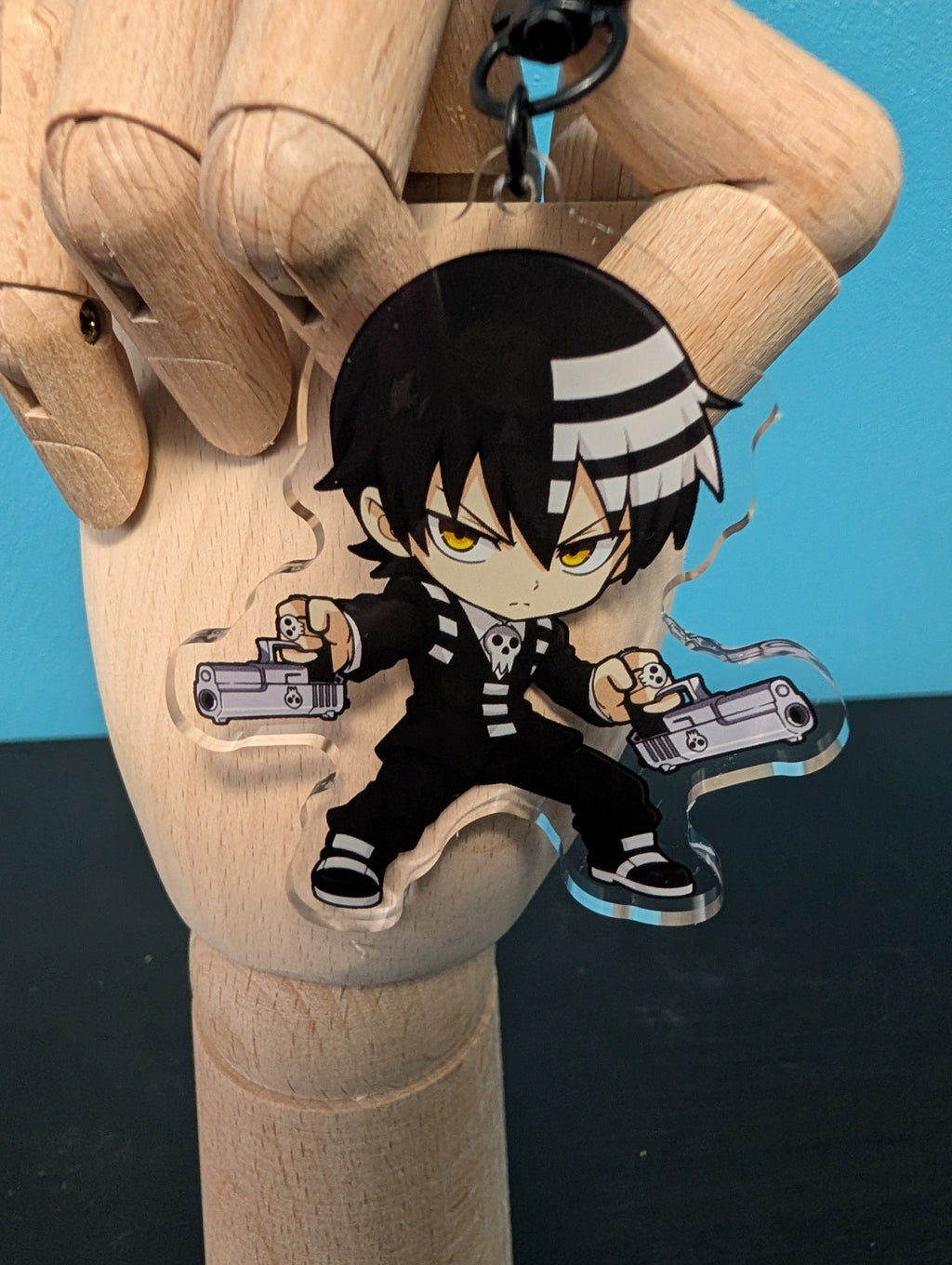 Chibi Death the Kid inspired Keychain