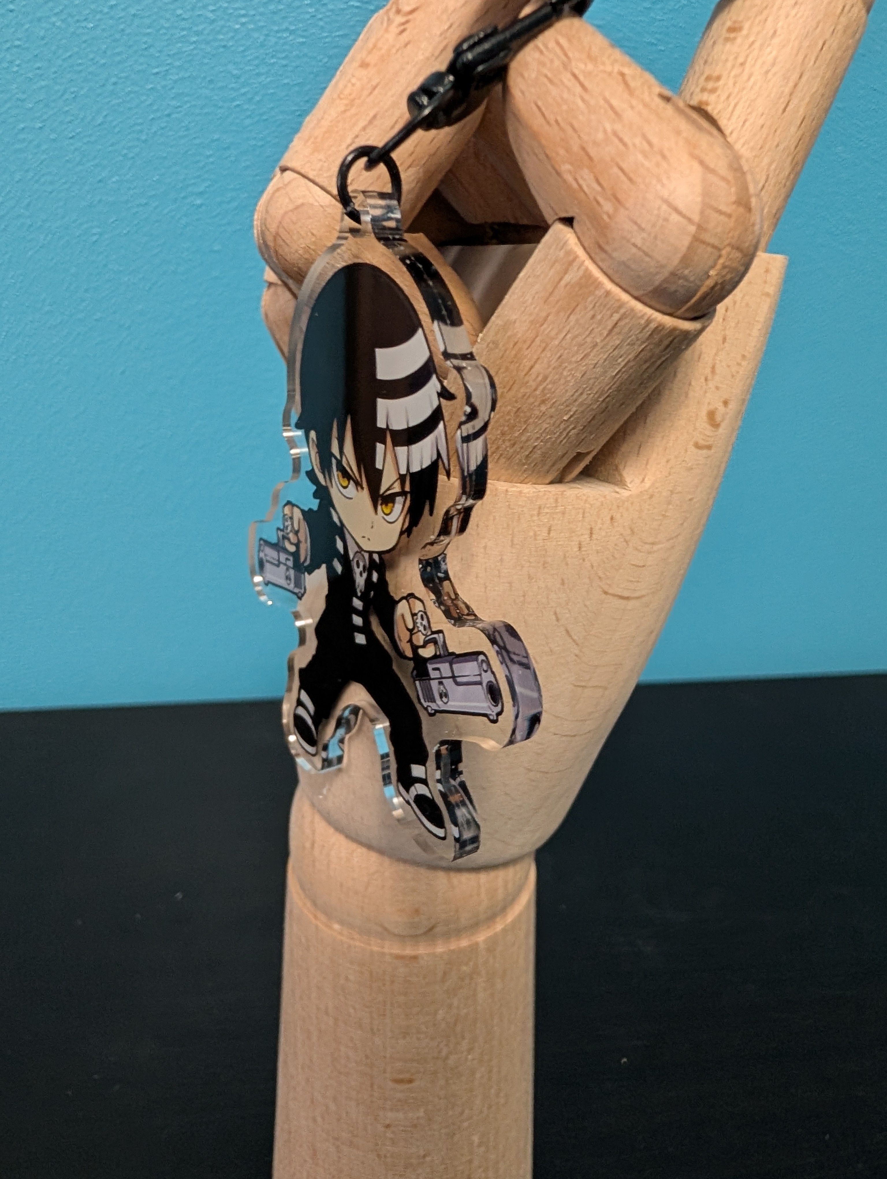 Chibi Death the Kid inspired Keychain