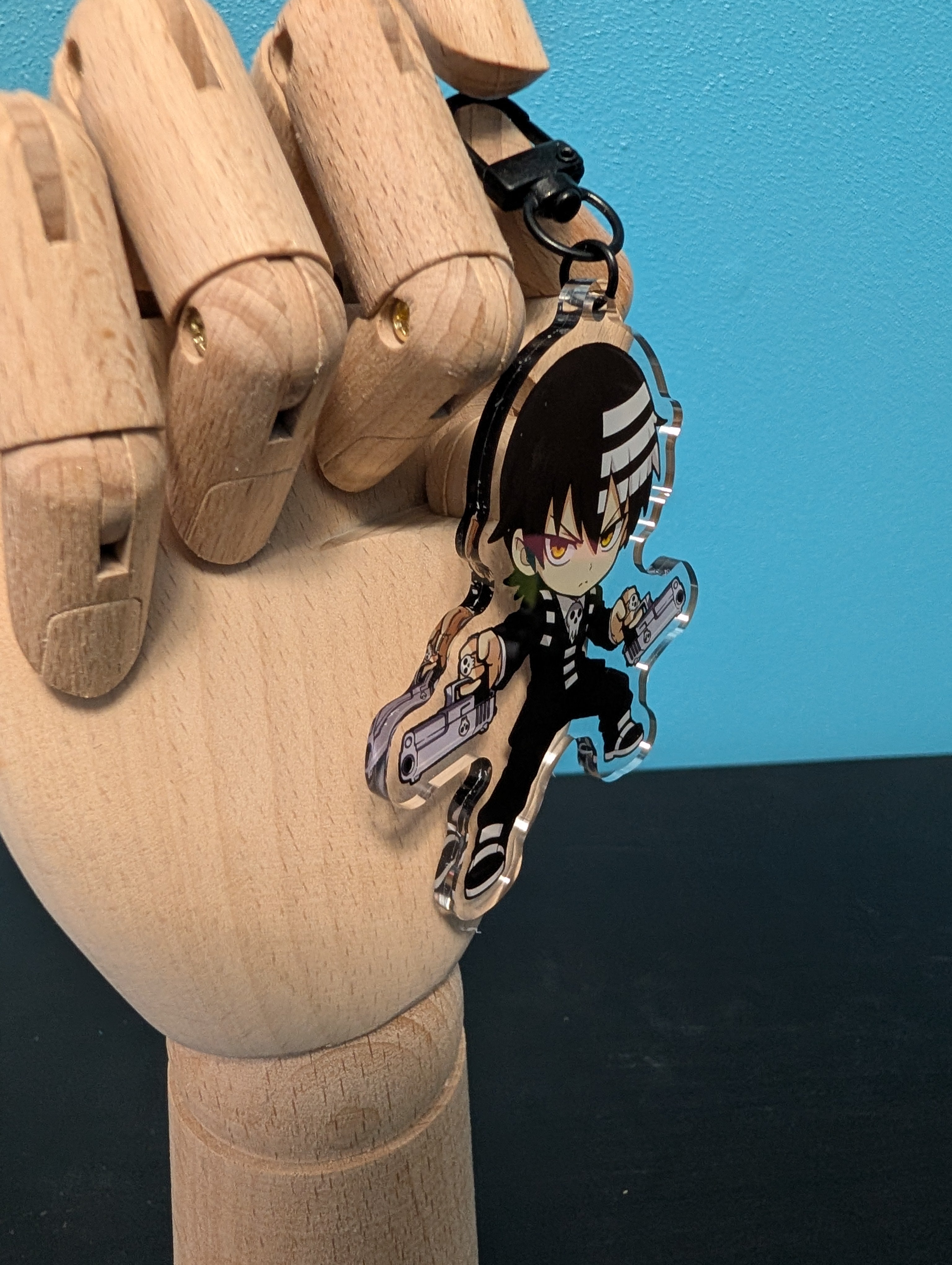 Chibi Death the Kid inspired Keychain