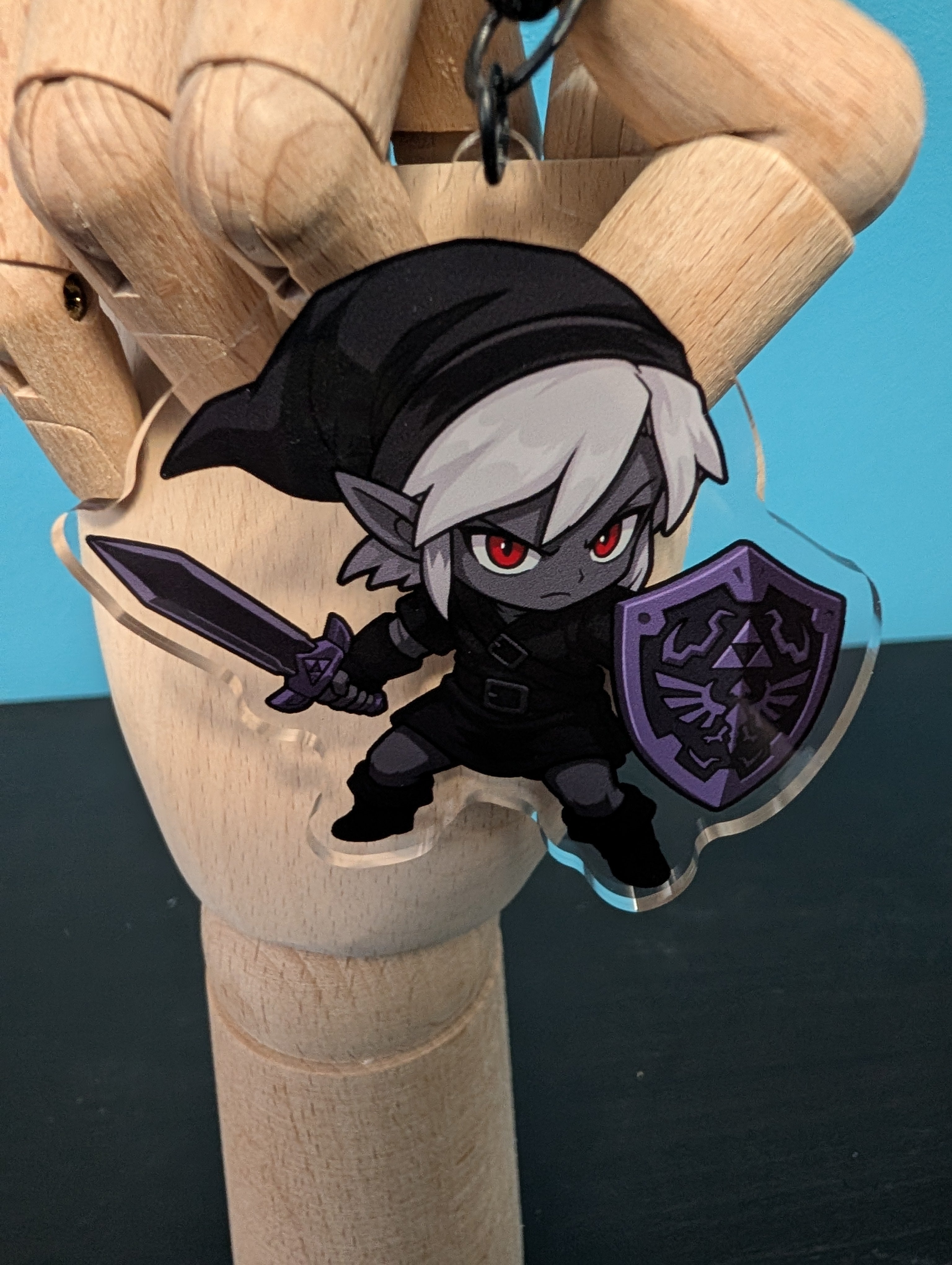 Chibi Dark Link inspired Keychain