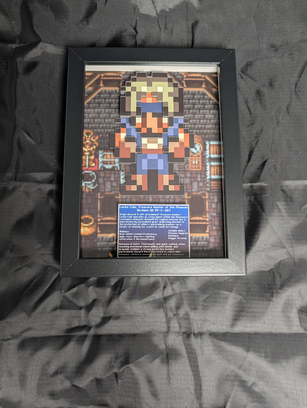 Locke Cole Special Edition FFVI 5x7 Pixel Preservation
