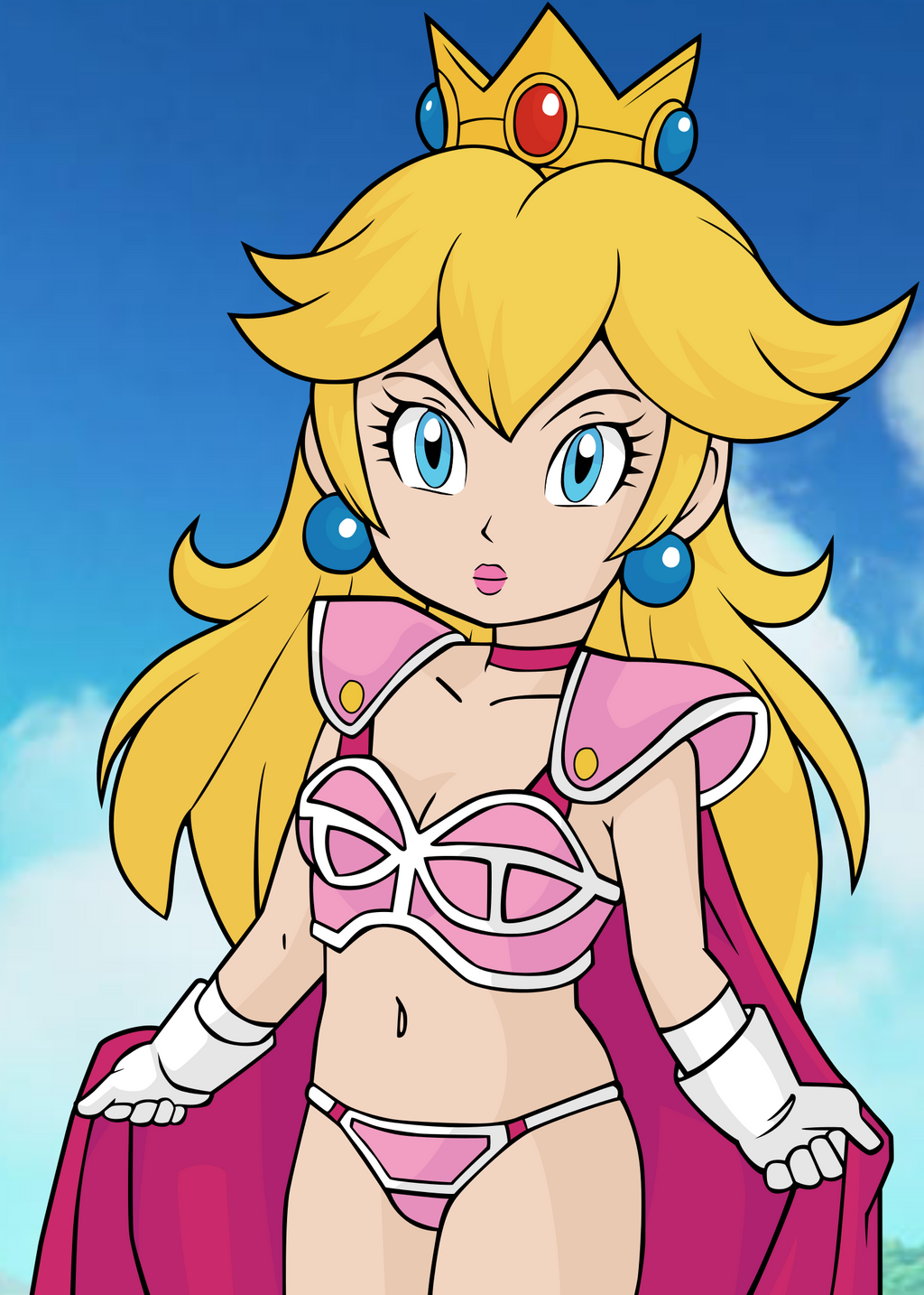 Dragon Ball x Peach Art Print
