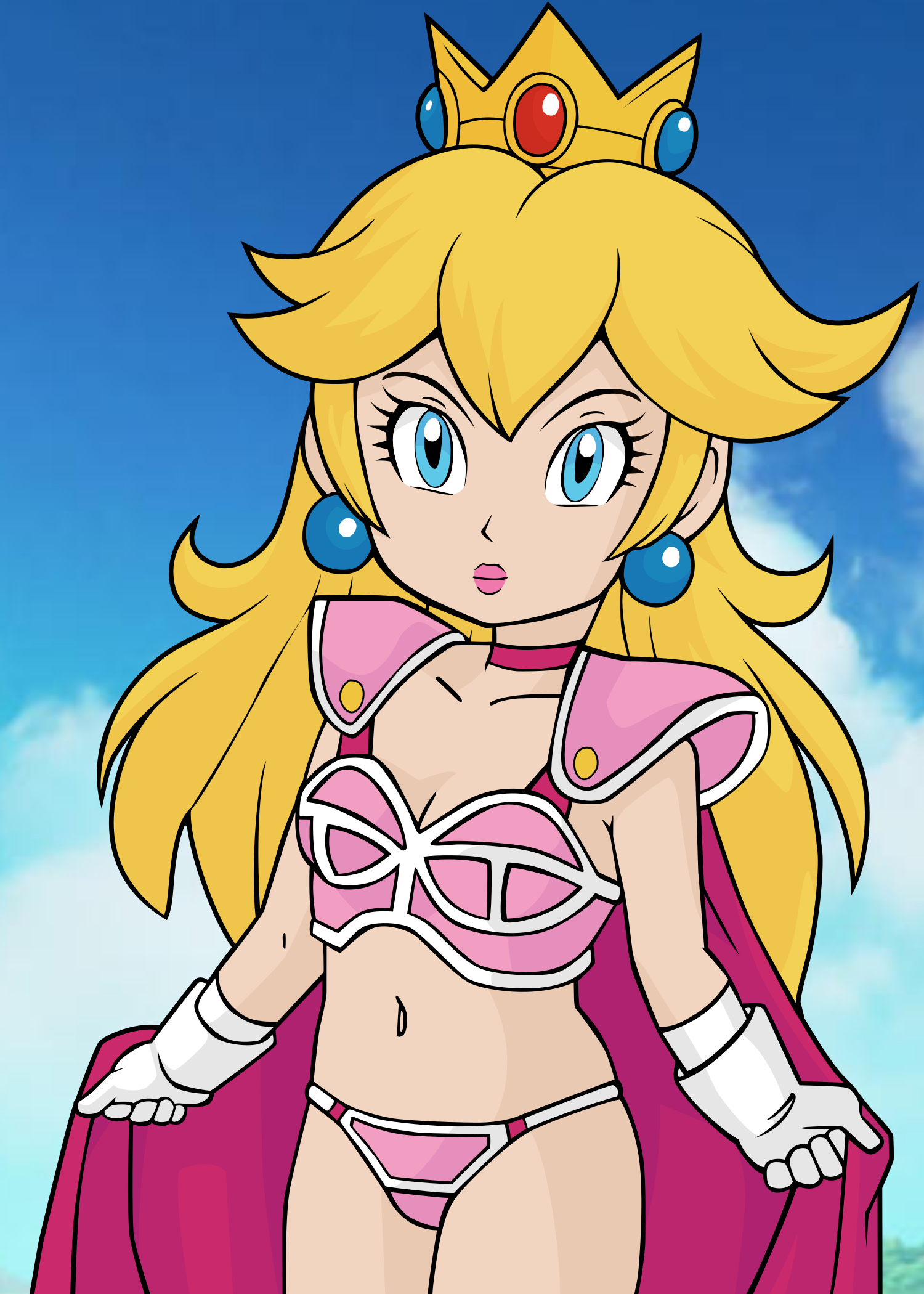 Dragon Ball x Peach Art Print