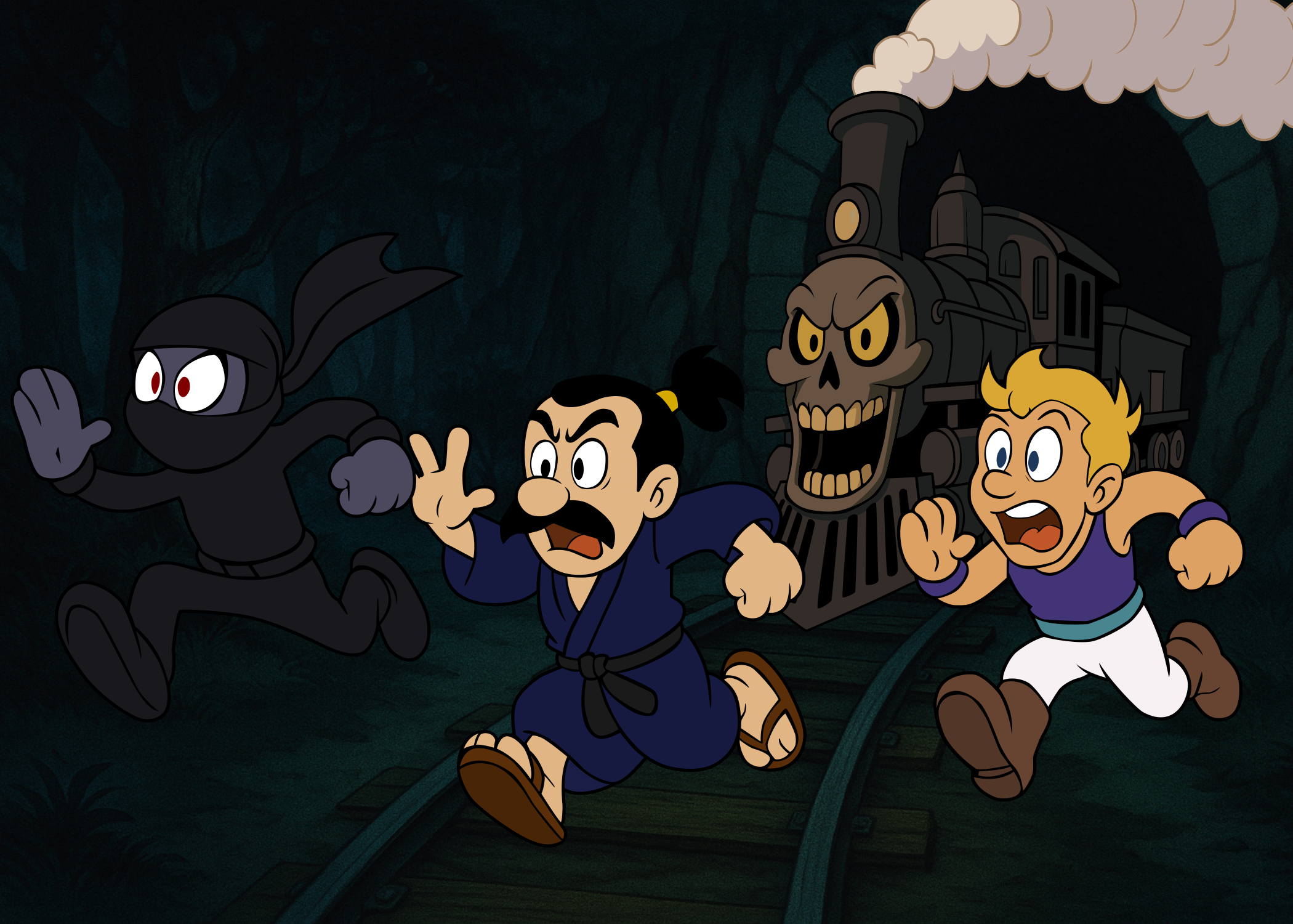 Tooney Lunes Phantom Train Art Print