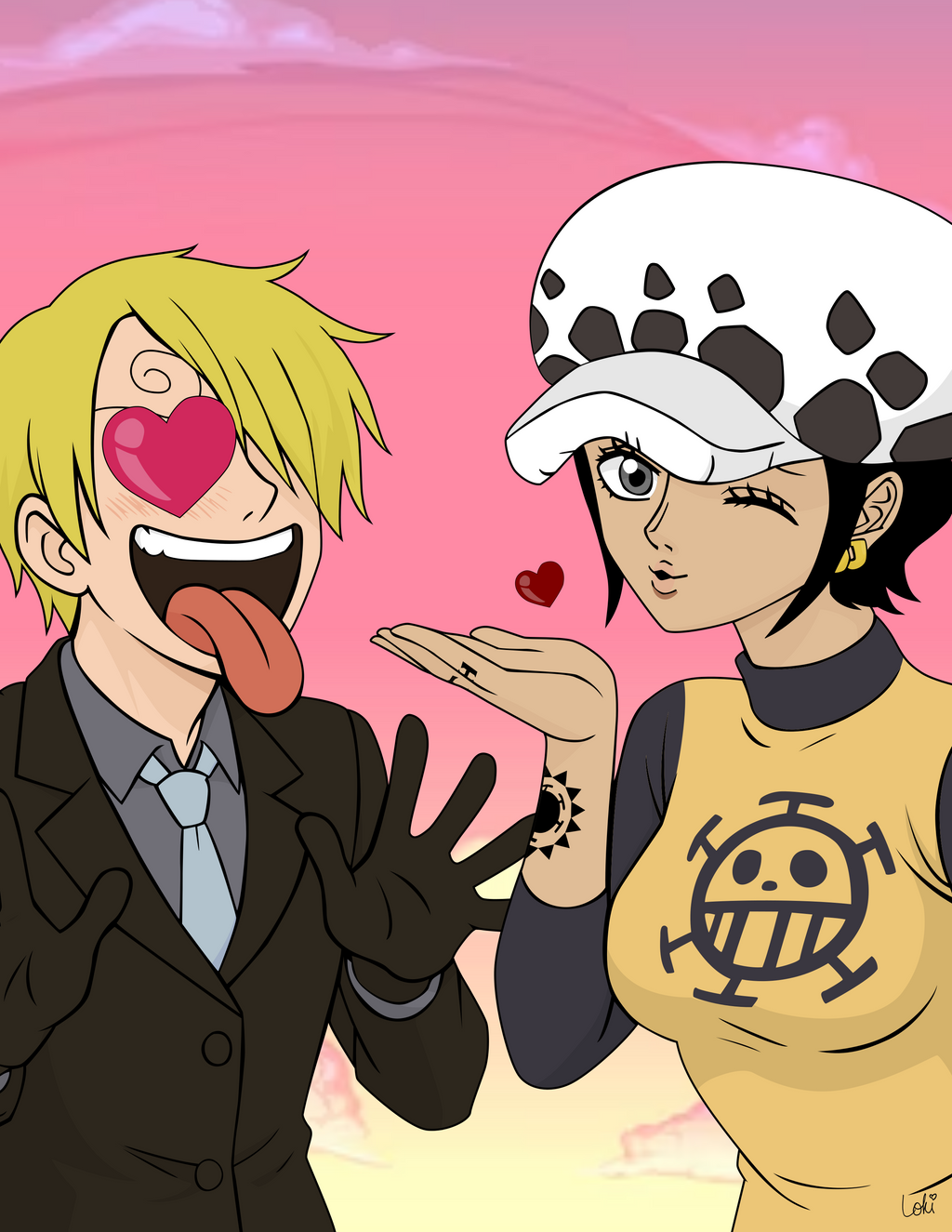 Traffy x Sanji Art Print