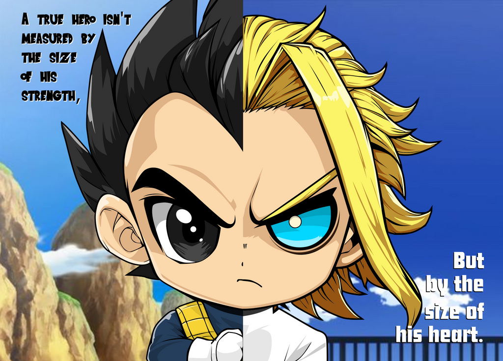 Vegeta x All Might Art Print