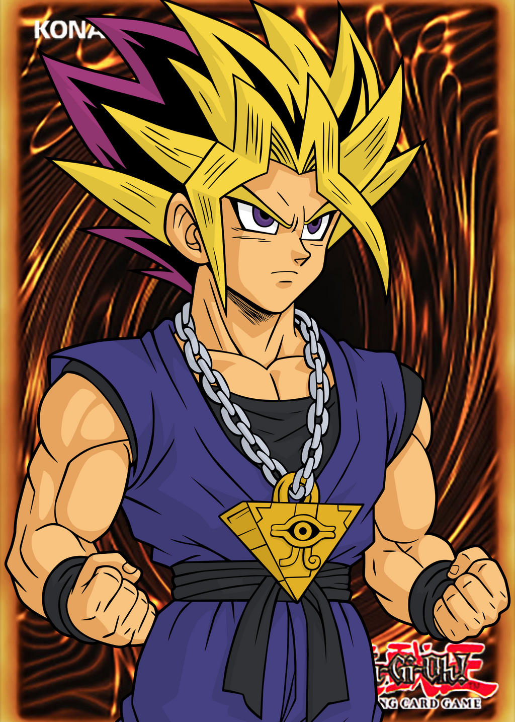 Dragon Ball x Yami Yugi Art Print