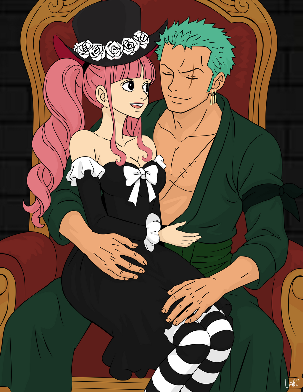 Zoro x Perona Art Print