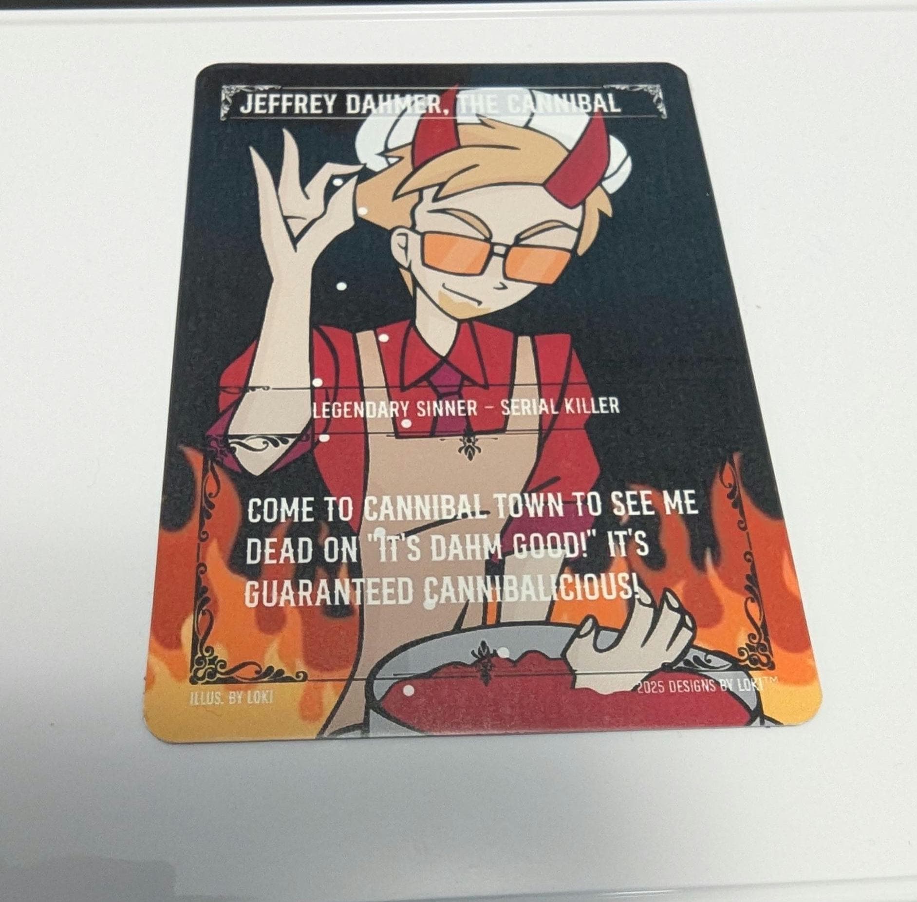 Demonix Trading Cards Special Edition Card inspired by Jeffrey Dahmer