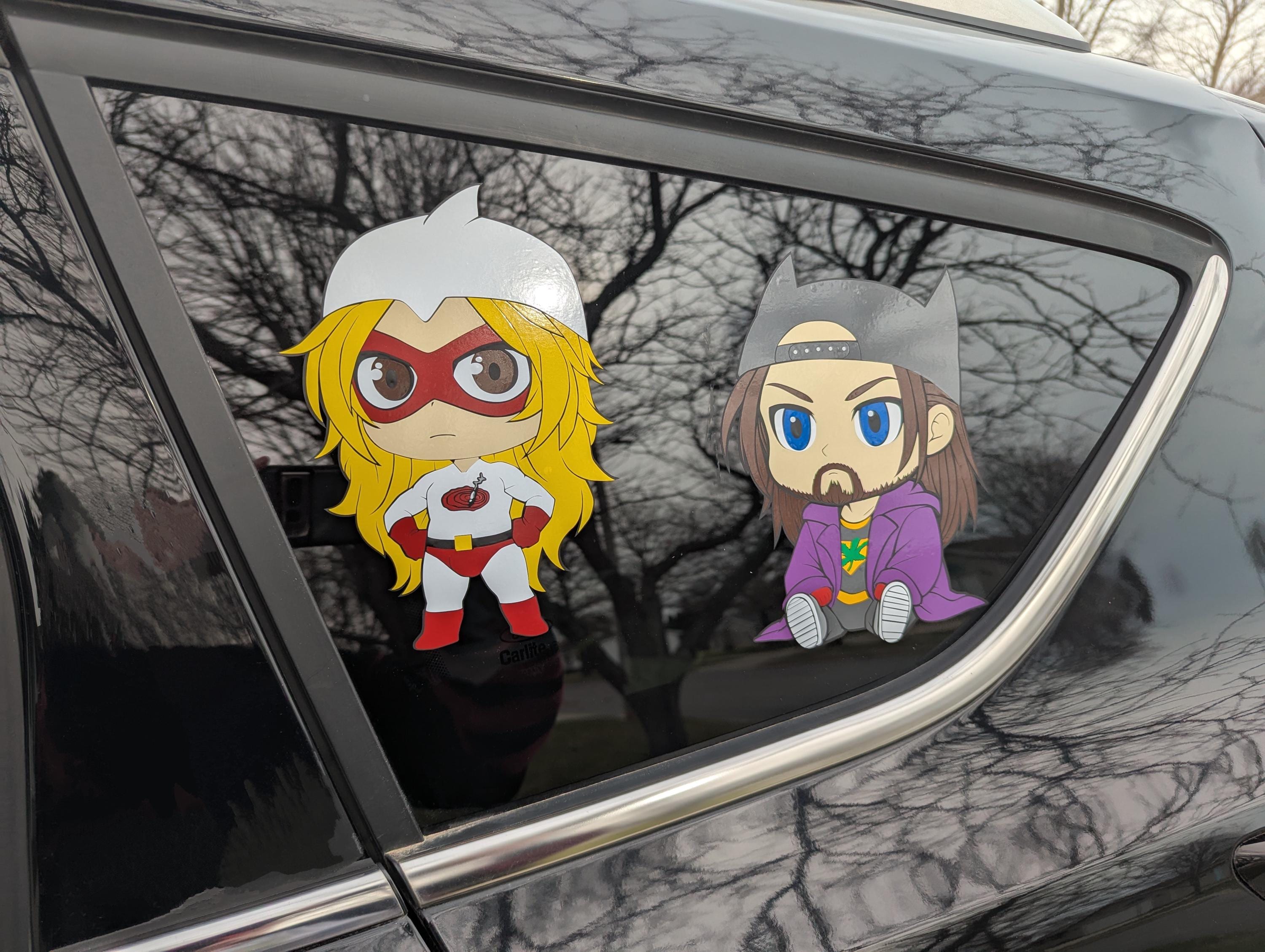 Bluntman and Chronic Chibi inspired decals for car, truck, and suvs