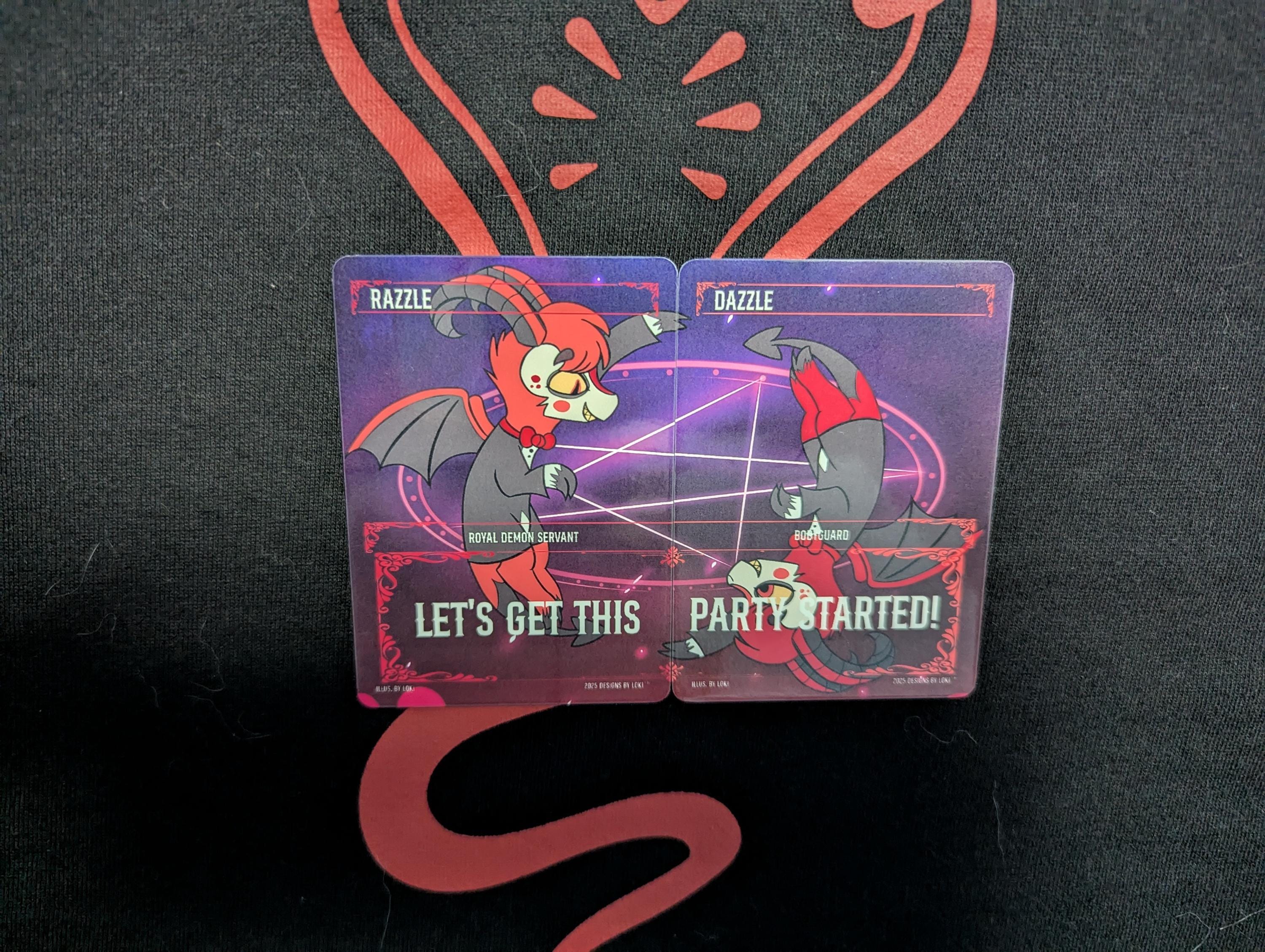 Demonix Trading Cards Series 1 inspired by Hazbin Hotel