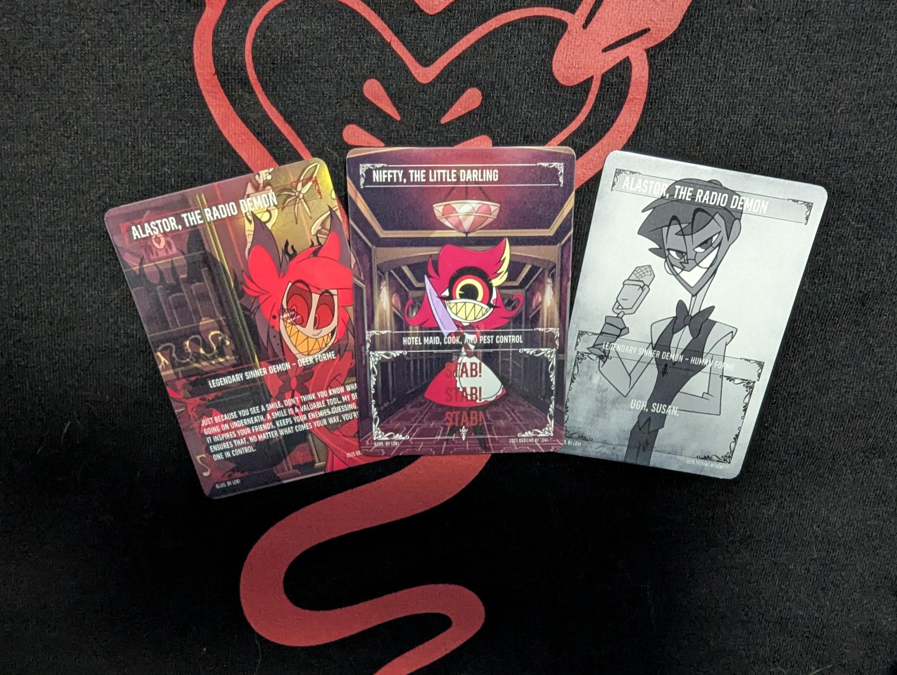 Demonix Trading Cards Series 1 inspired by Hazbin Hotel