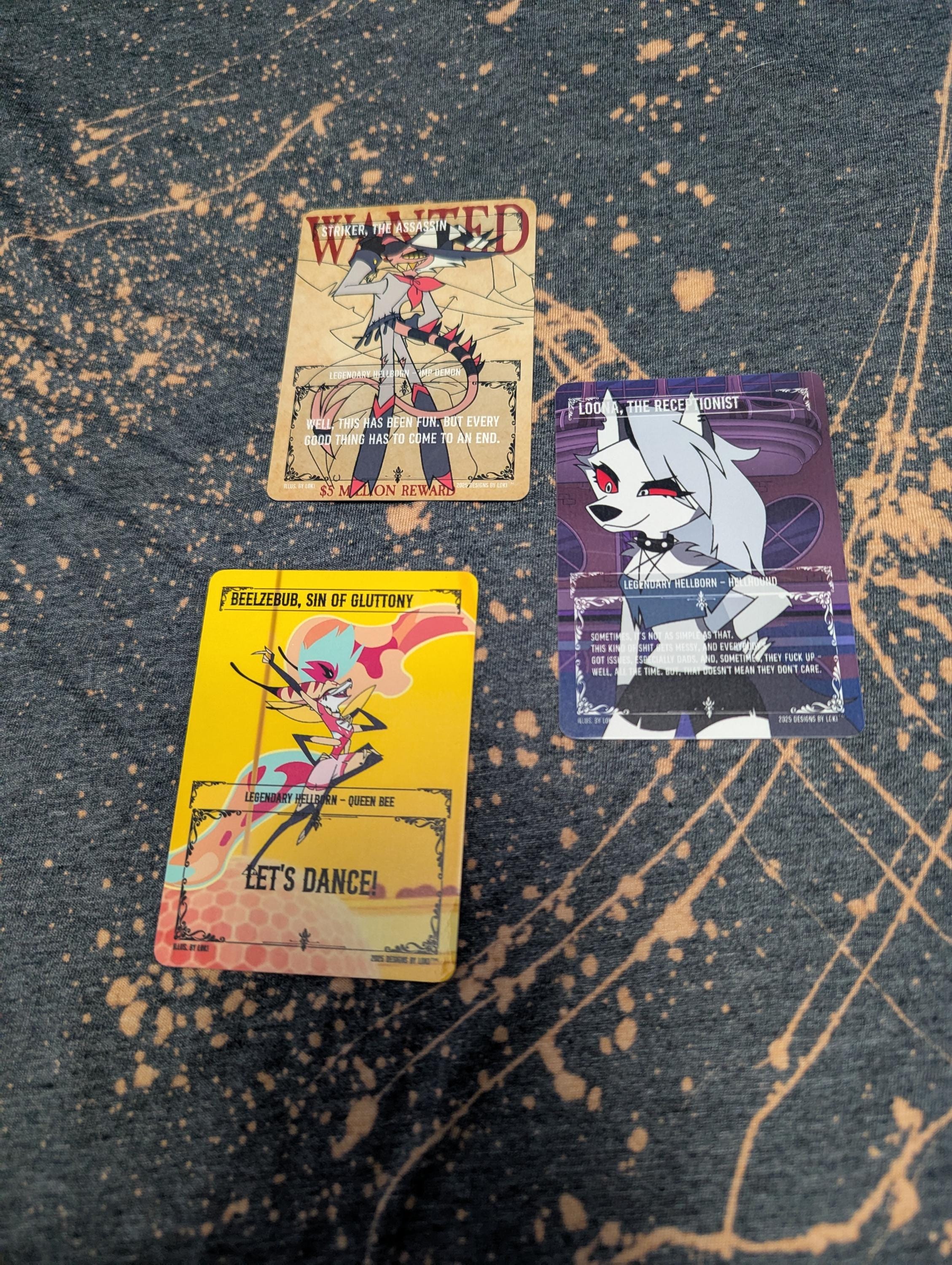 Demonix Trading Cards Series 2 inspired by Hazbin Hotel and Helluva Boss