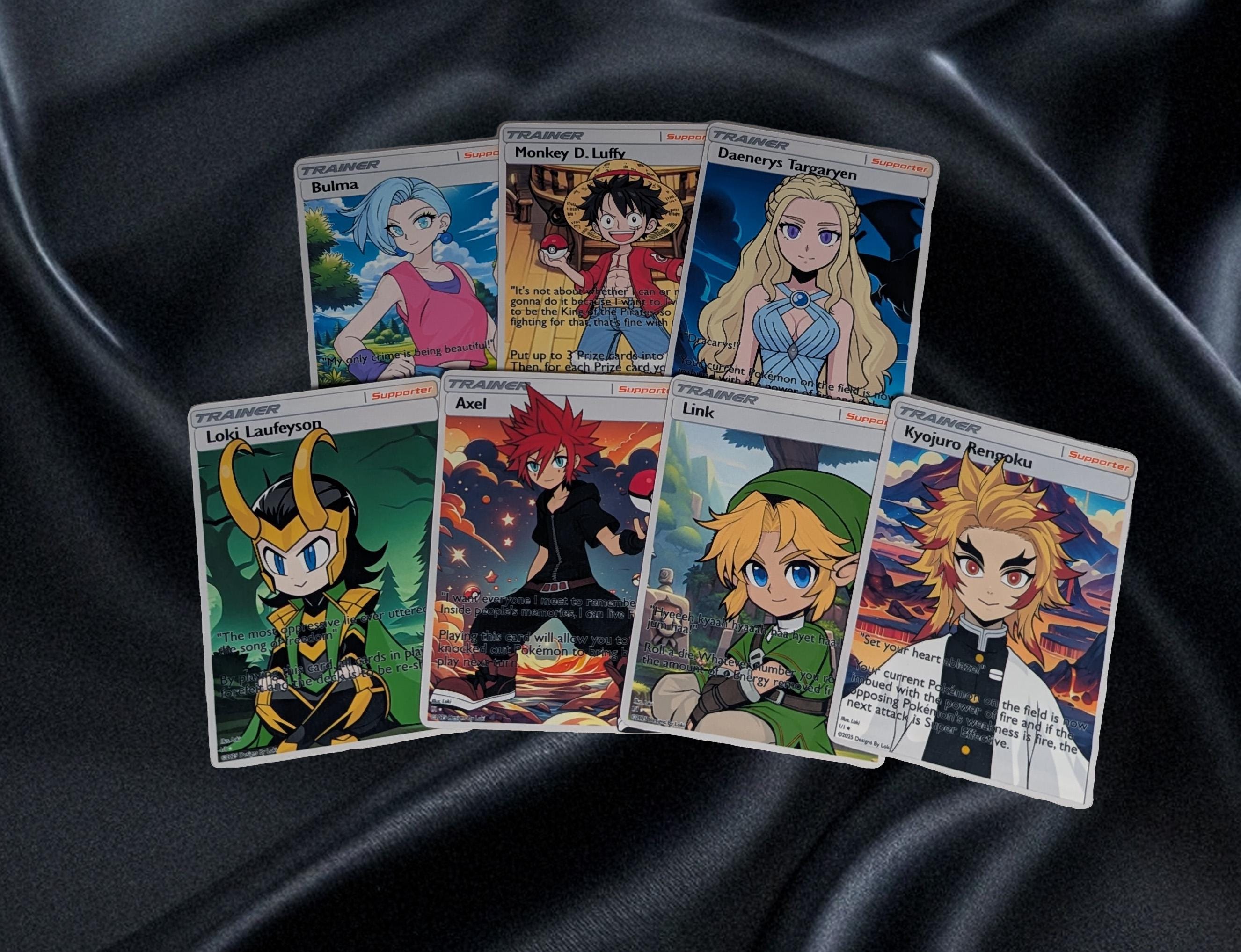 Trainer Pop culture x Pokemon inspired Orica Cards