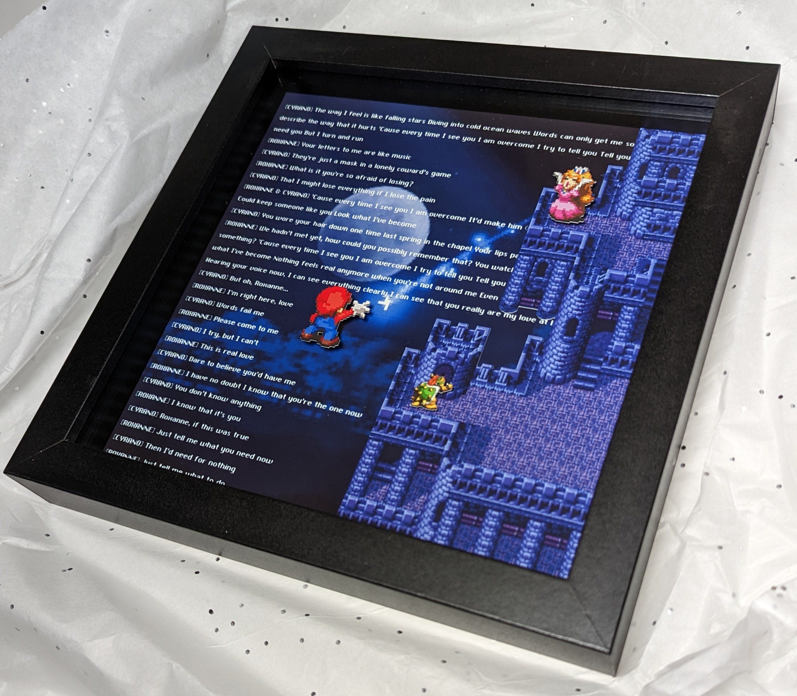 Overcome 16 Bit Style Bowser x Cyrano Inspired Layered Shadow Box