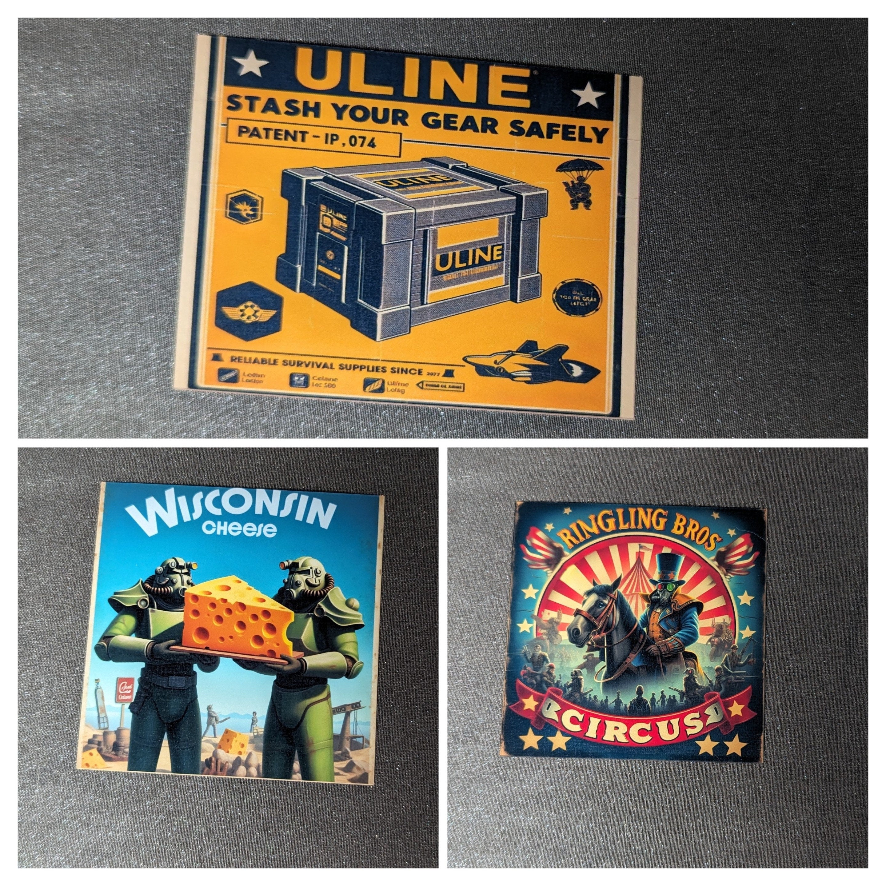 Fallout Wisconsin Advertising sticker Set