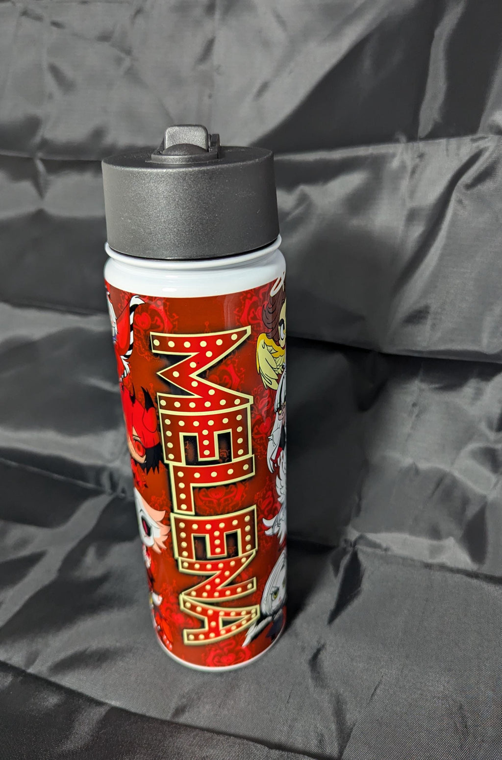 22 Oz customizable water bottle inspired by Hazbin Hotel
