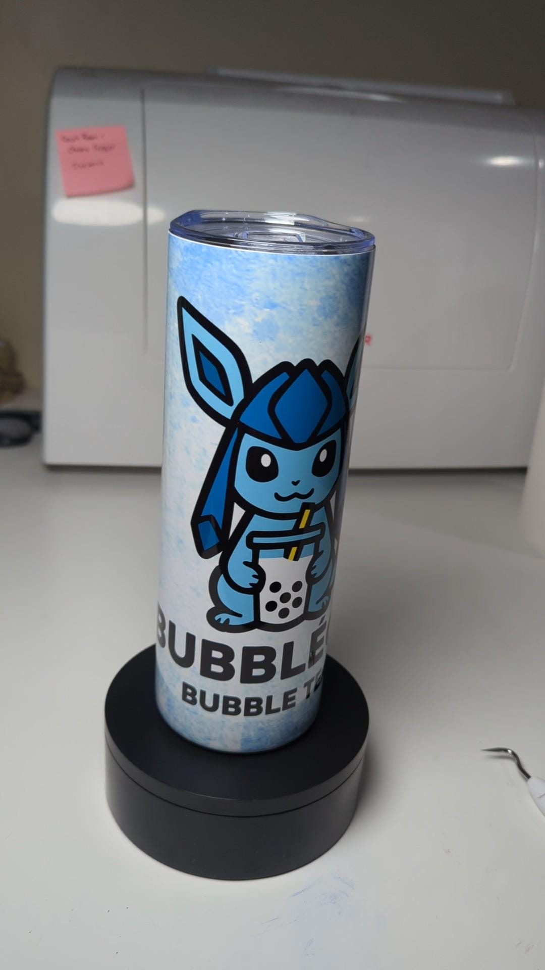 Bubbleon Glaceon Pokemon Boba Bubble Tea Inspired Tumbler