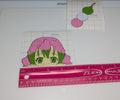 Hungry Demon Slayer Mitsuri Inspired Peeker Vehicle Decal in varying sizes