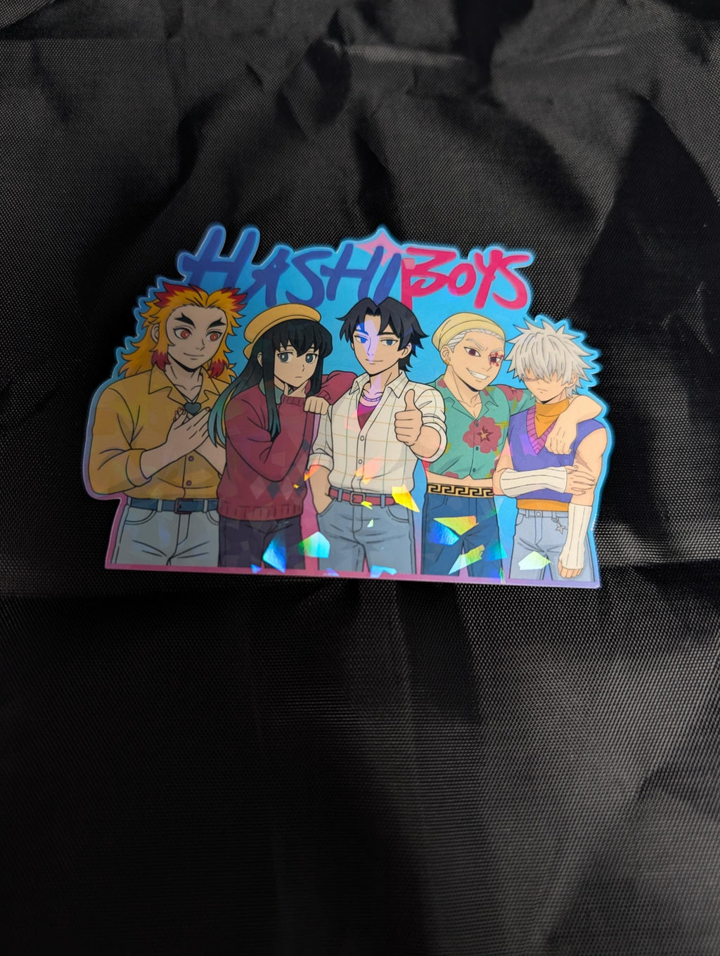 K-Pop Demon Slayers stickers inspired by K-Pop Demon Hunters and Demon Slayer