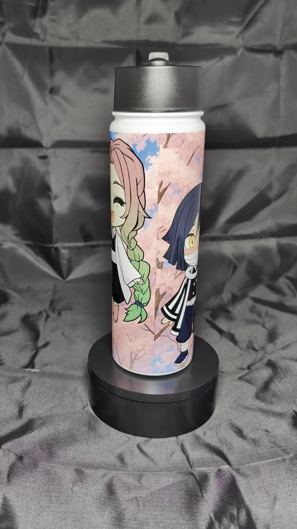 22 Oz Waterbottle inspired by Demon Slayer Mitsuri and Obanai