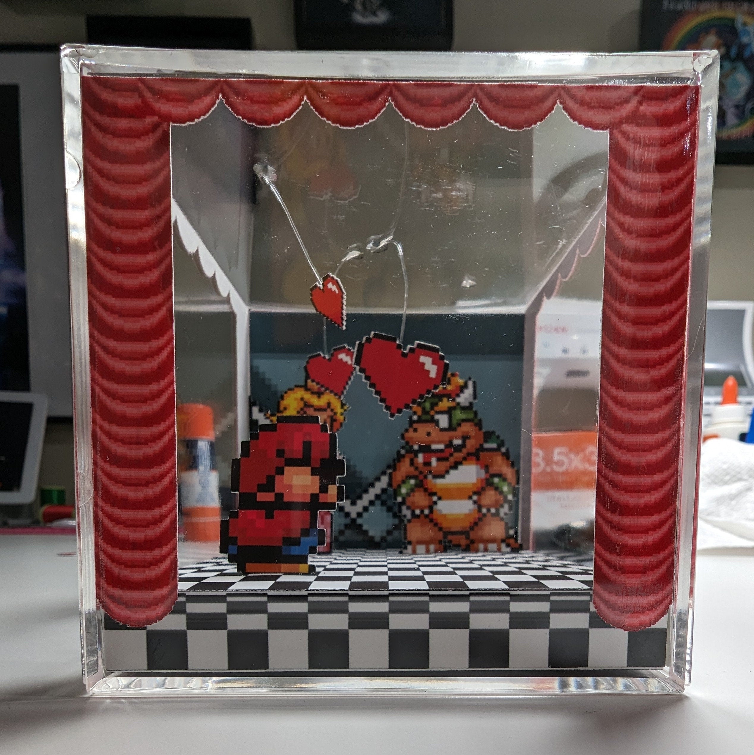 Super Mario World Diorama Cube - Curtain Call